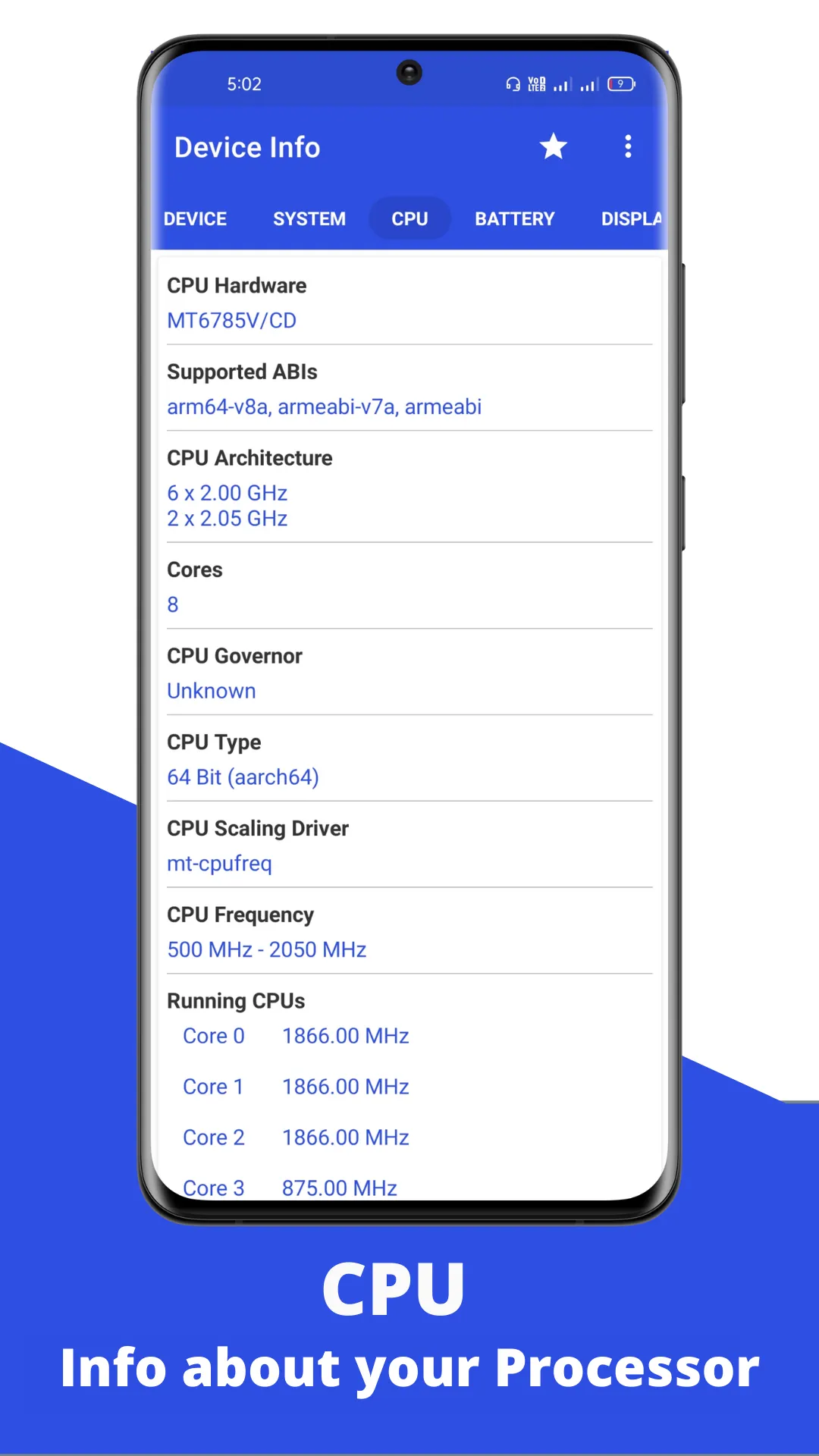 Device Info: Check System, CPU | Indus Appstore | Screenshot