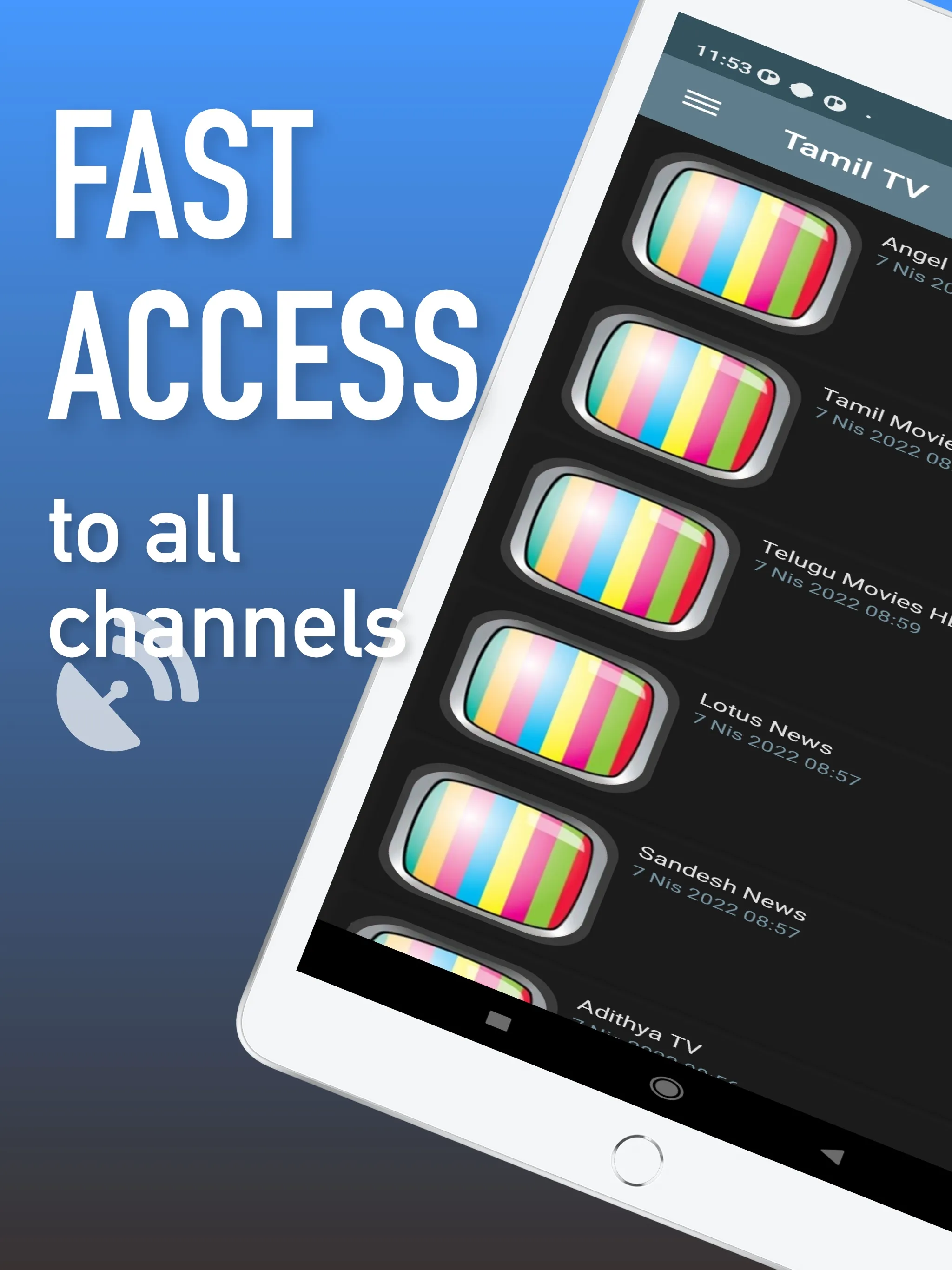 Tamil TV Channels Sat | Indus Appstore | Screenshot