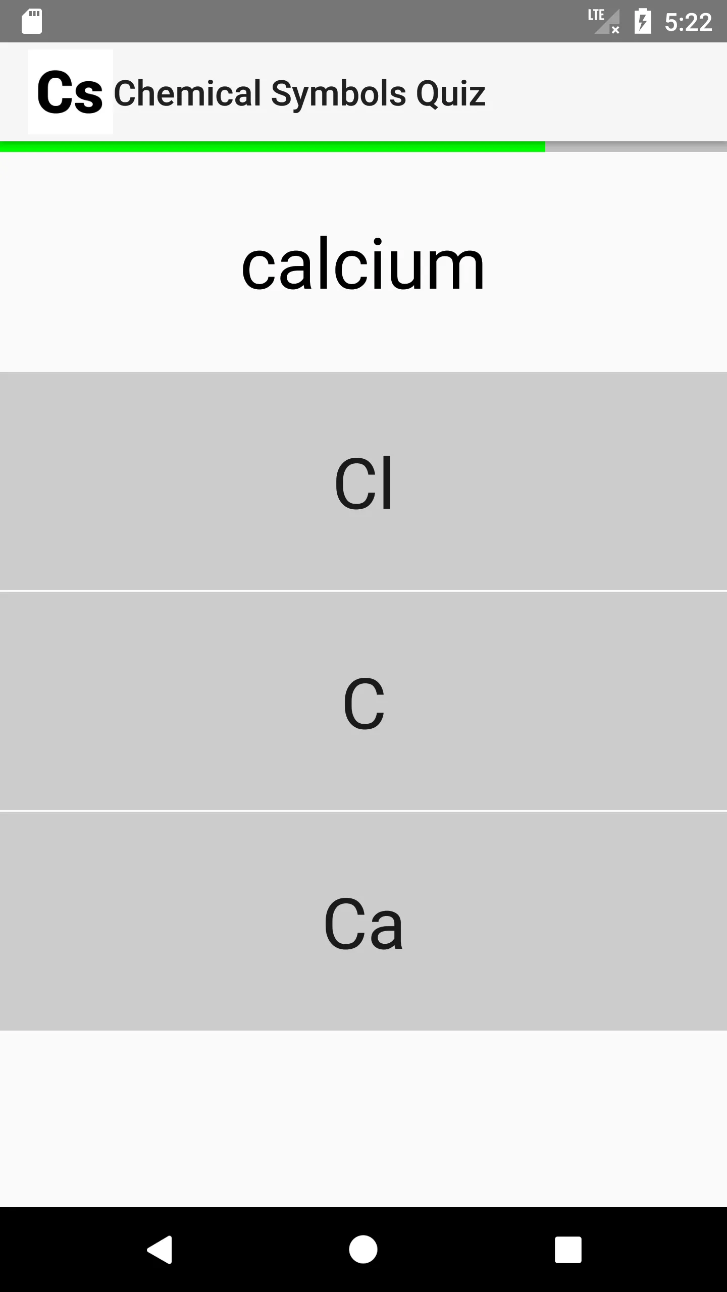 Chemical Symbols Quiz | Indus Appstore | Screenshot