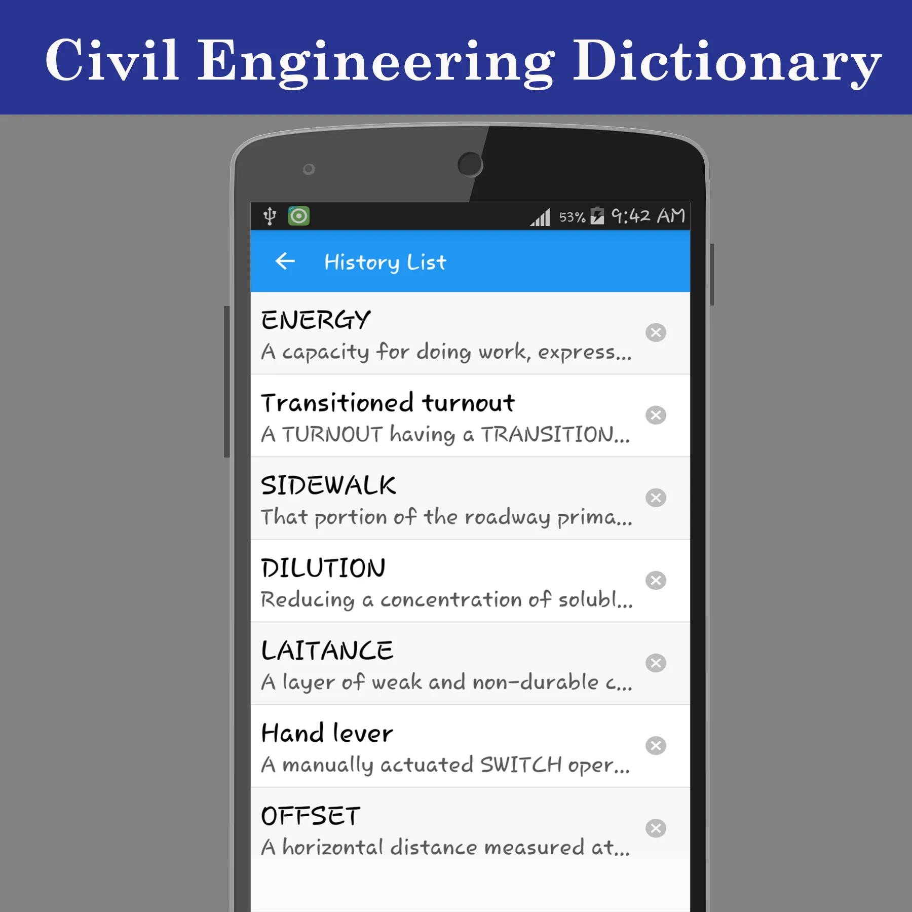 Civil Engineering Dictionary | Indus Appstore | Screenshot