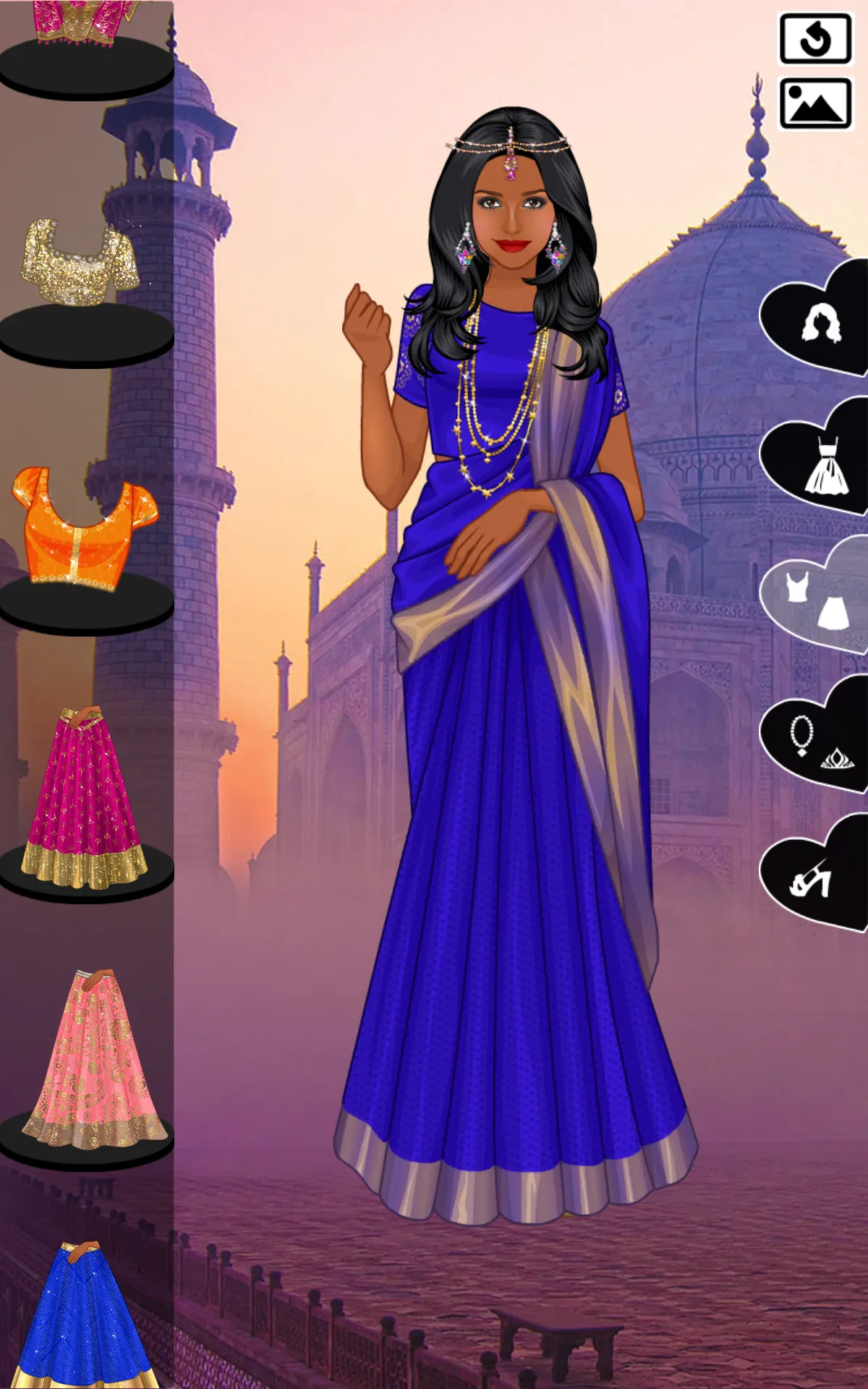 Indian Sari dress up | Indus Appstore | Screenshot