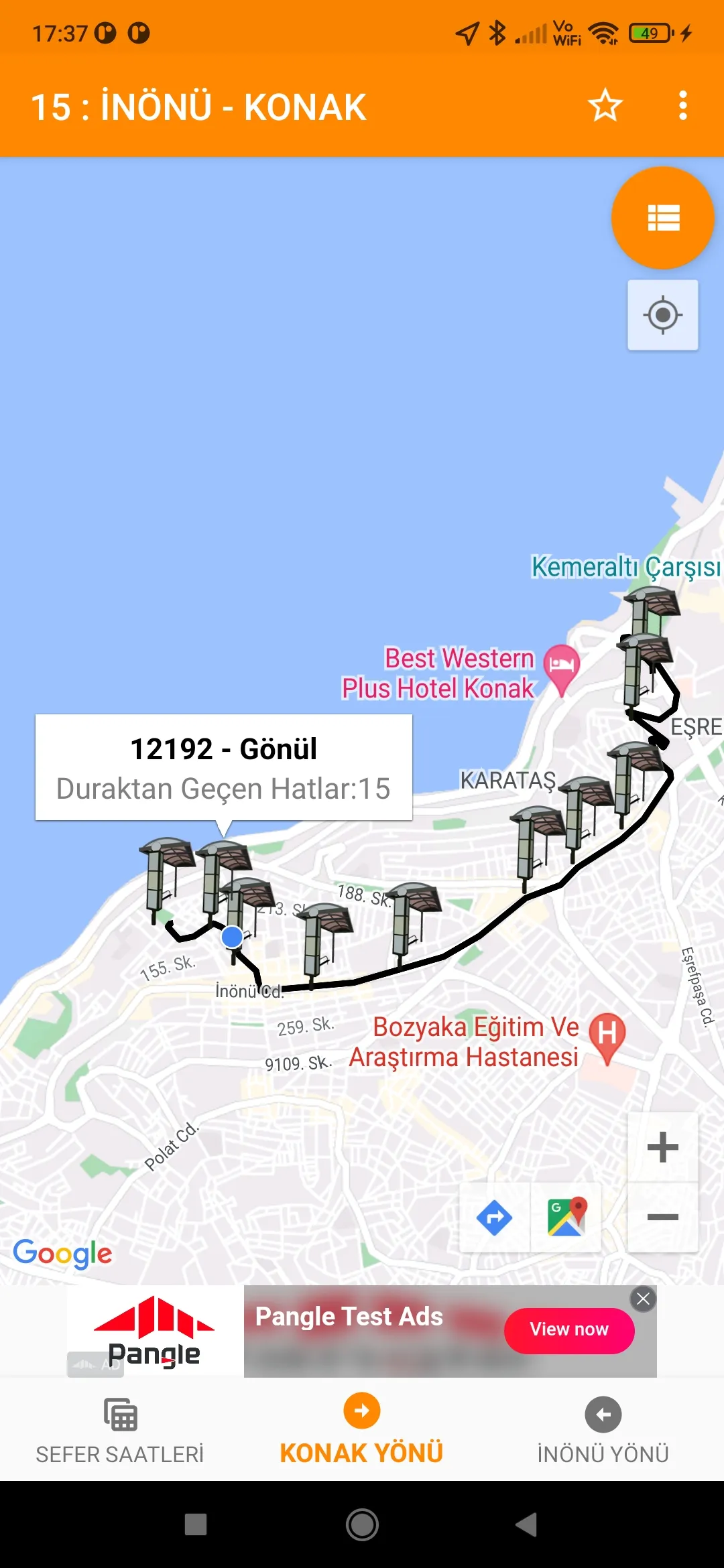 İzmir Akıllı Ulaşım Rehberi | Indus Appstore | Screenshot