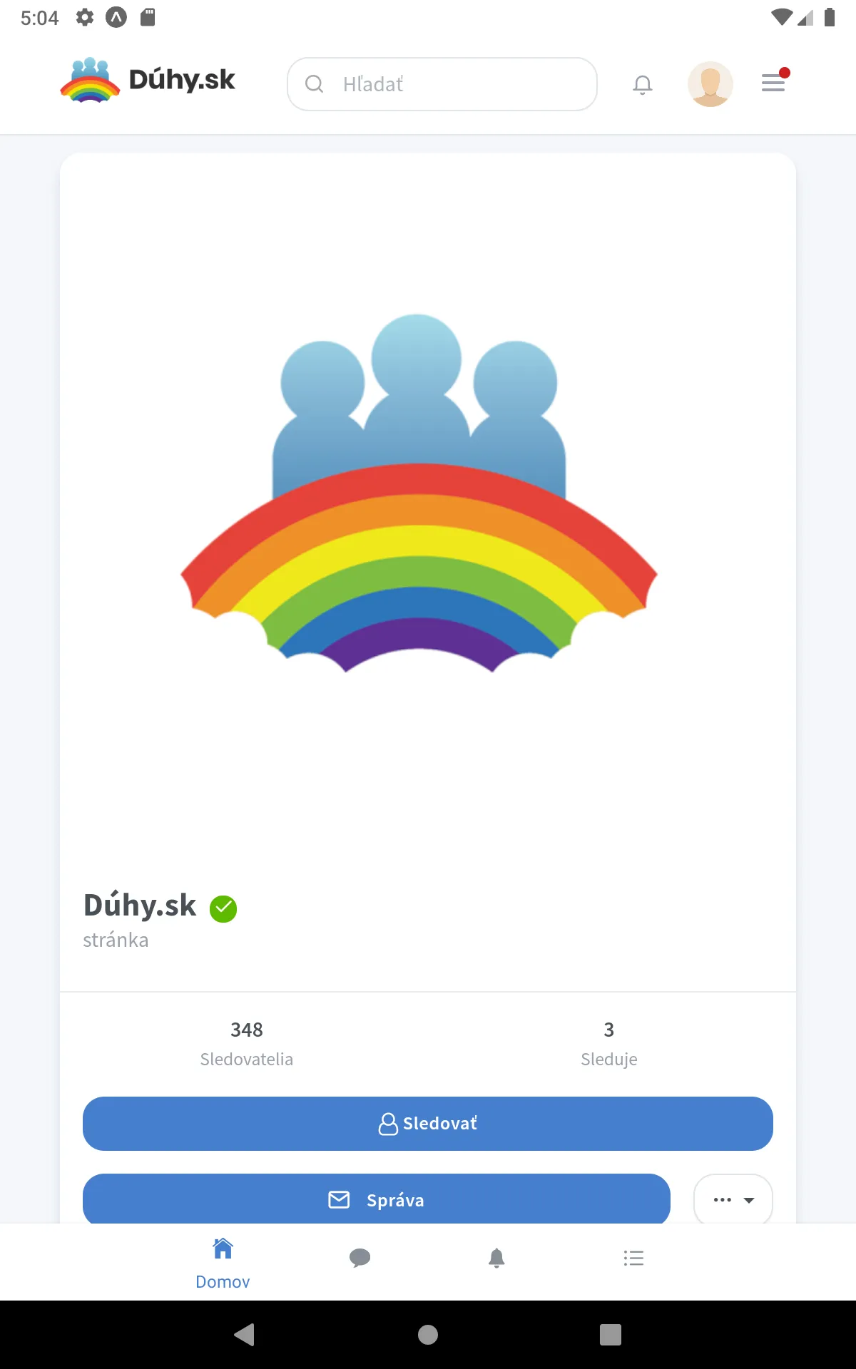 Dúhy.sk - LGBT+ sociálna sieť | Indus Appstore | Screenshot