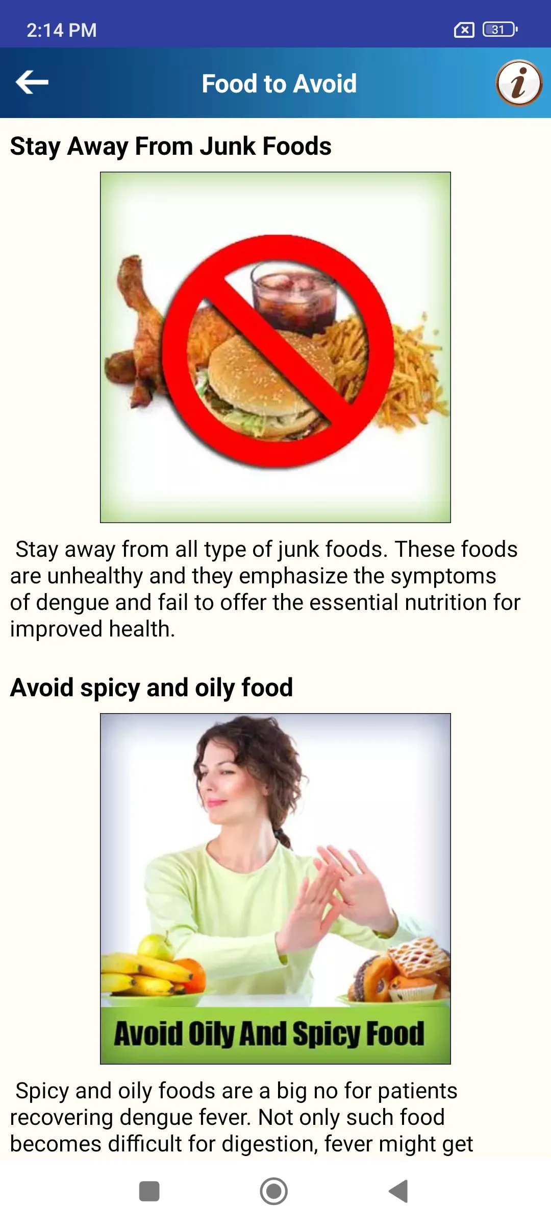 Dengue Fever Cure & Foods Diet | Indus Appstore | Screenshot