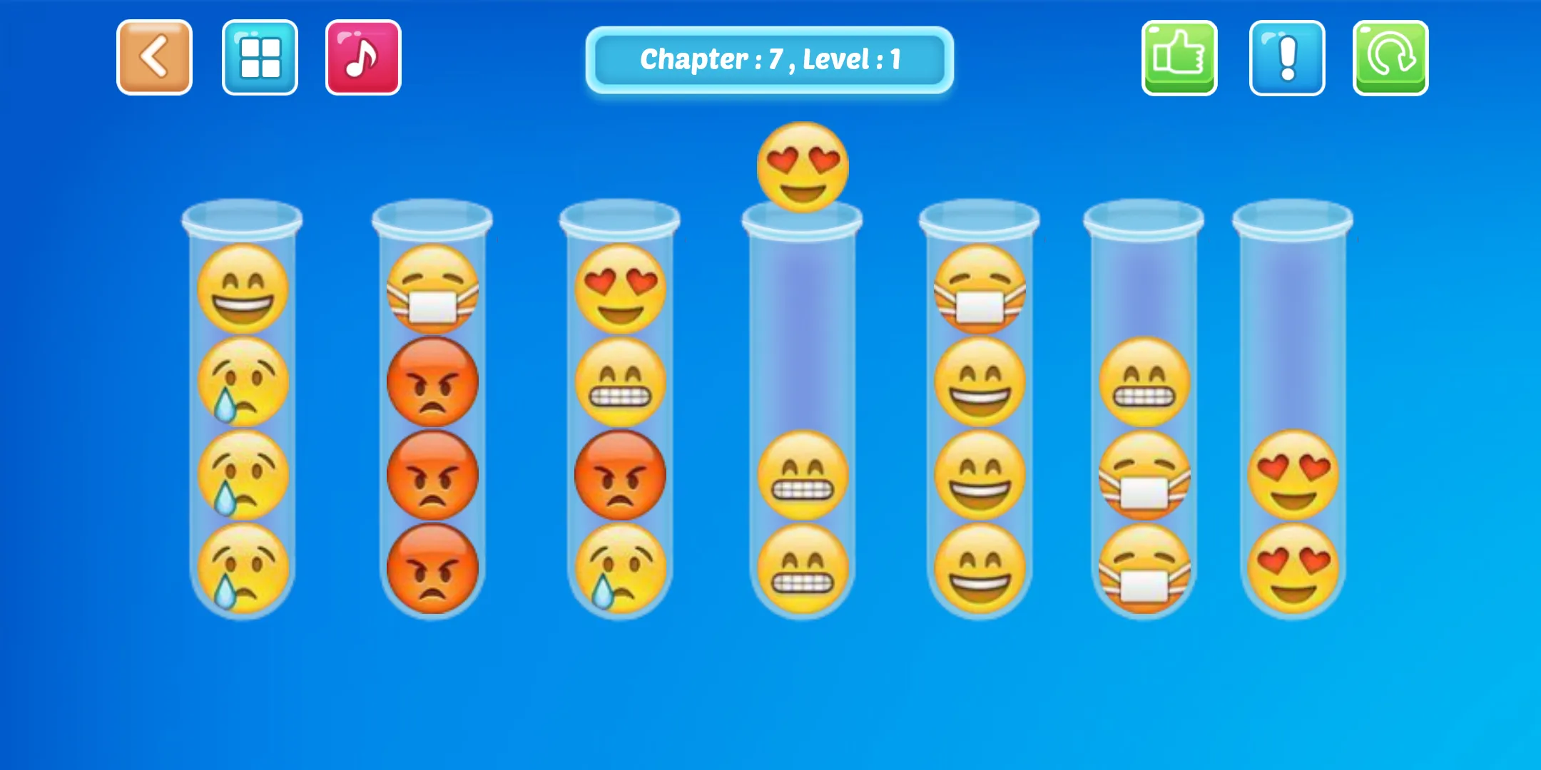 Emoji Sort Puzzle | Indus Appstore | Screenshot