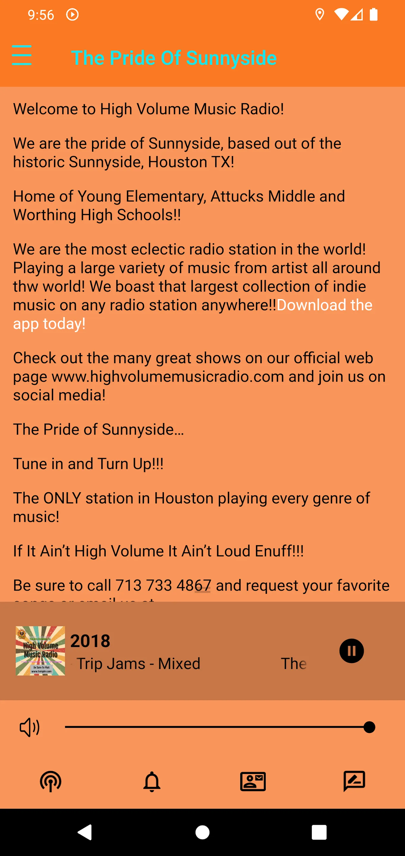 High Volume Music Radio | Indus Appstore | Screenshot