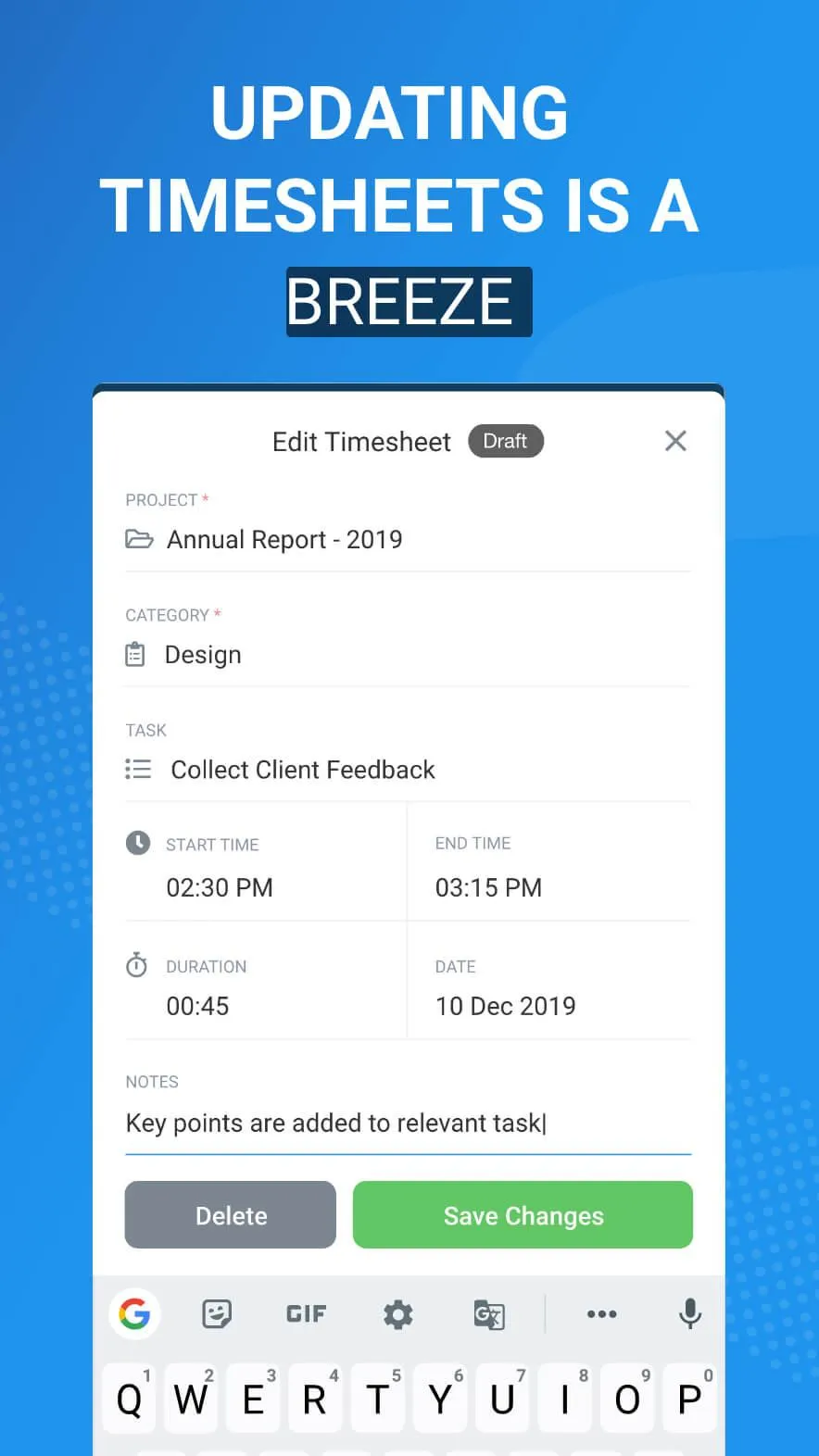 Avaza Timesheets | Indus Appstore | Screenshot