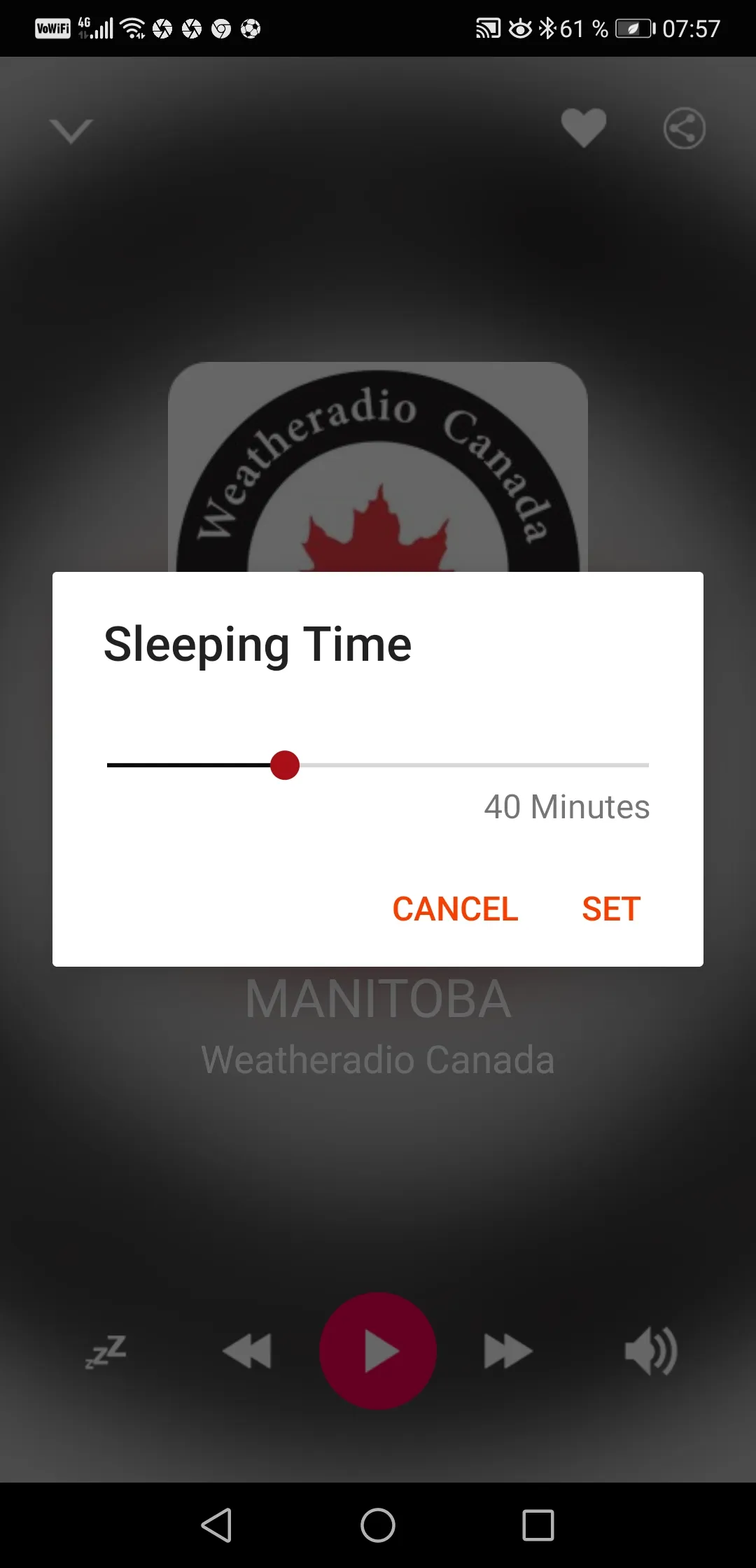 Weatheradio Canada Broadcasts | Indus Appstore | Screenshot