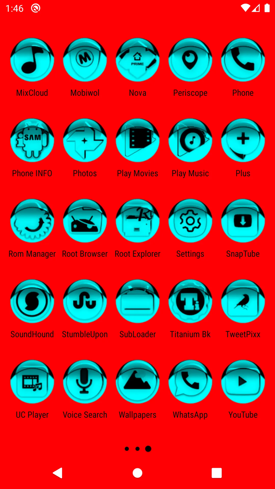 Cyan Icon Pack Style 1 | Indus Appstore | Screenshot