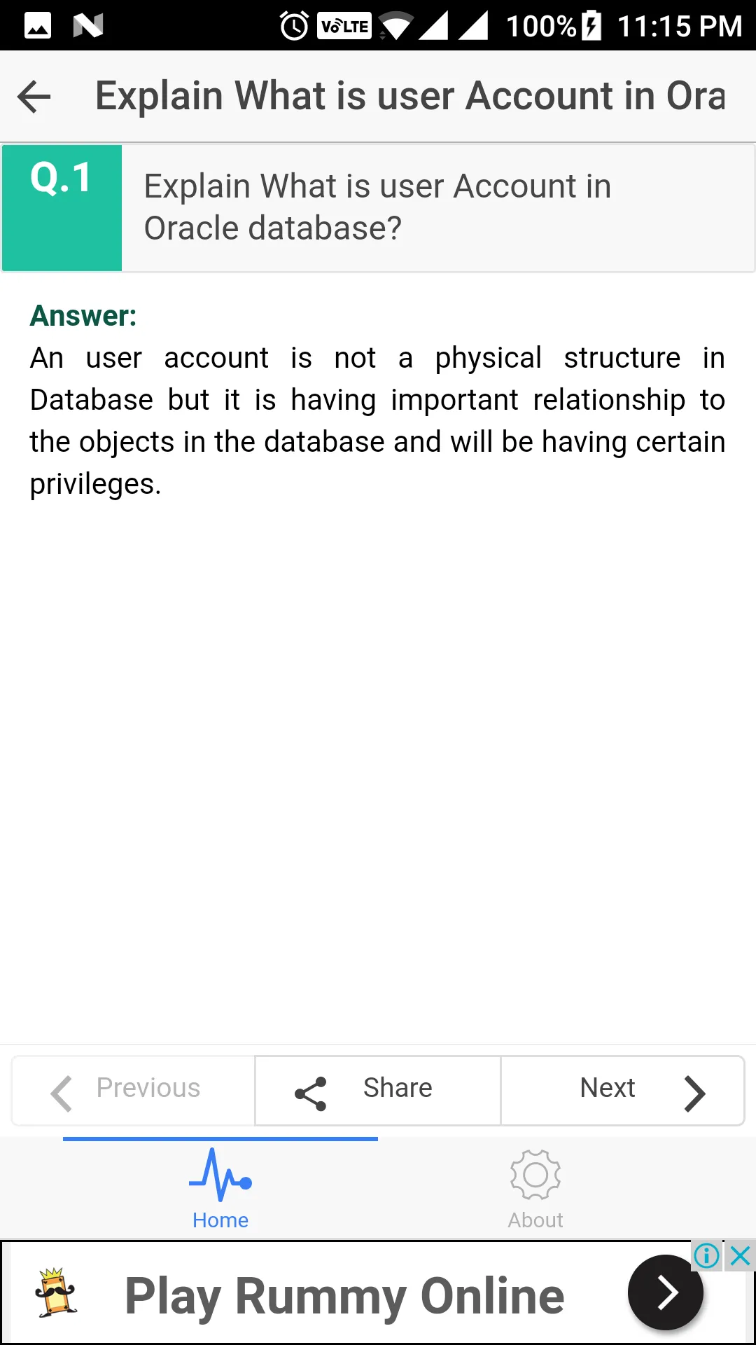 Oracle Interview Questions | Indus Appstore | Screenshot