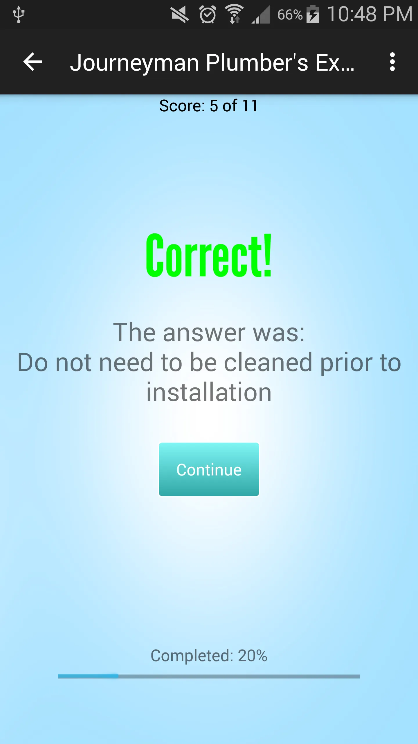 Journeyman Plumber's Exam | Indus Appstore | Screenshot