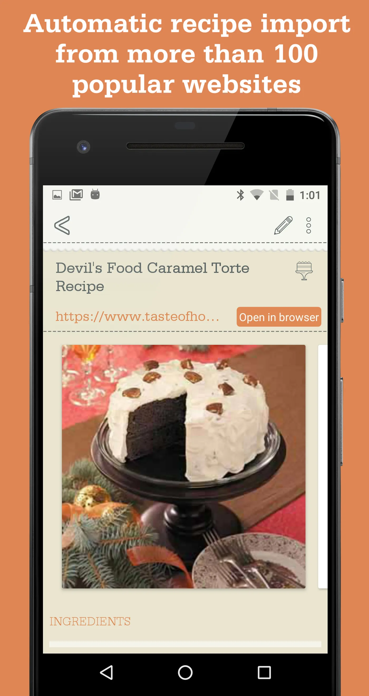 OrganizEat | Recipe Keeper box | Indus Appstore | Screenshot