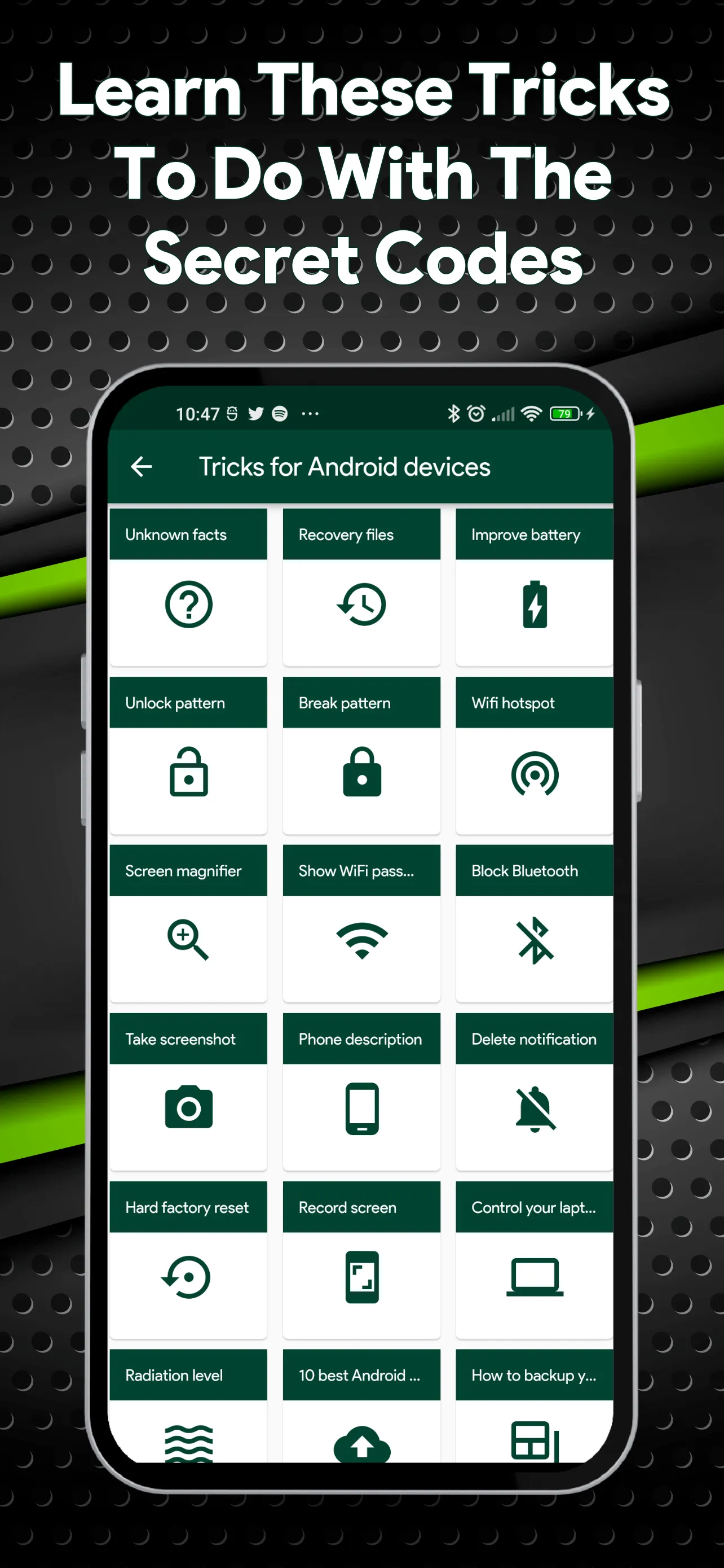 Secret Mobile Codes and Tricks | Indus Appstore | Screenshot
