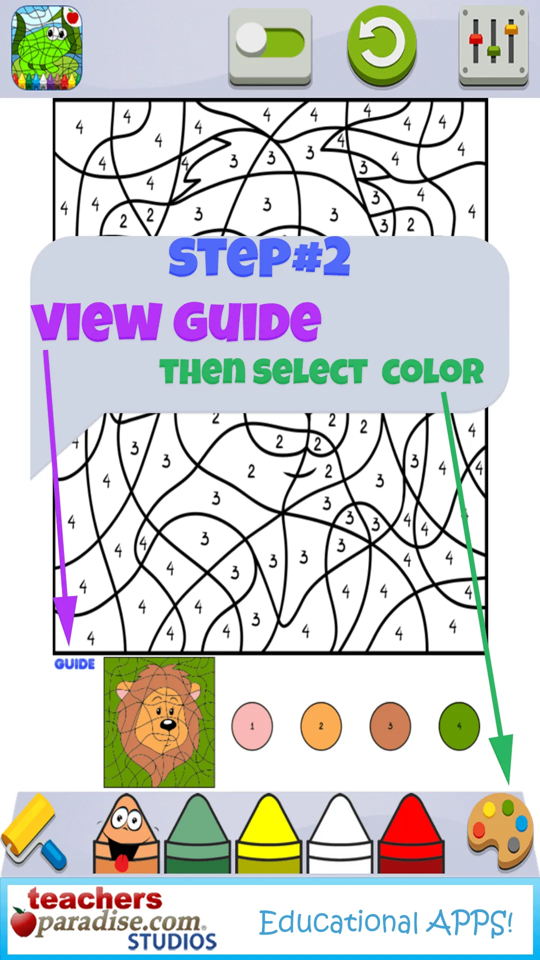 Color By Numbers Game for Kids | Indus Appstore | Screenshot