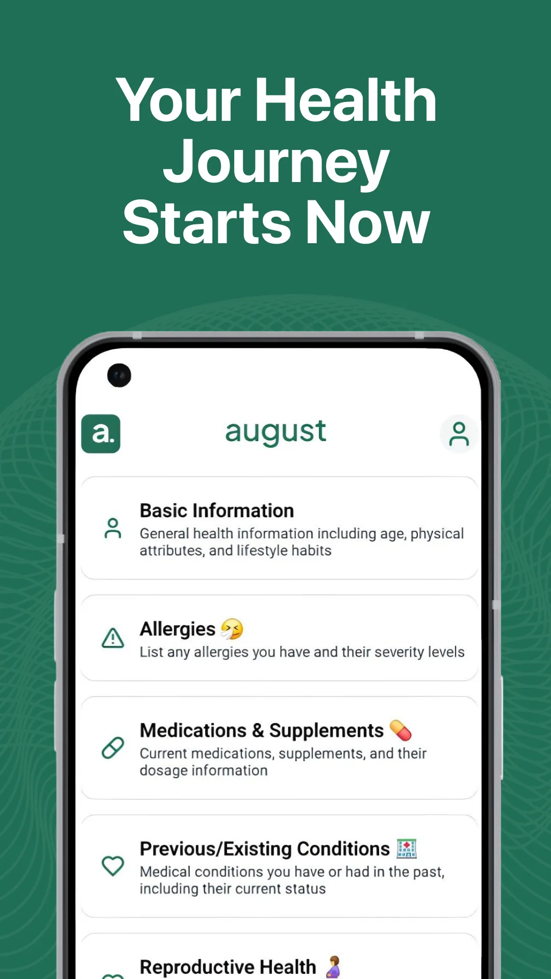 August, Your 24/7 Health AI | Indus Appstore | Screenshot
