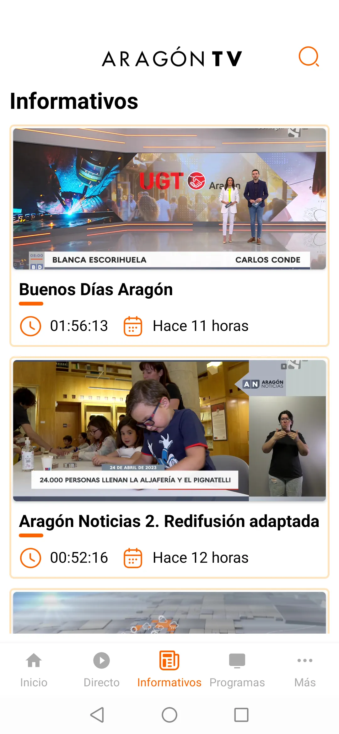 Aragón TV | Indus Appstore | Screenshot