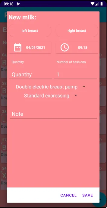 Pump Mommy - Pumping log | Indus Appstore | Screenshot