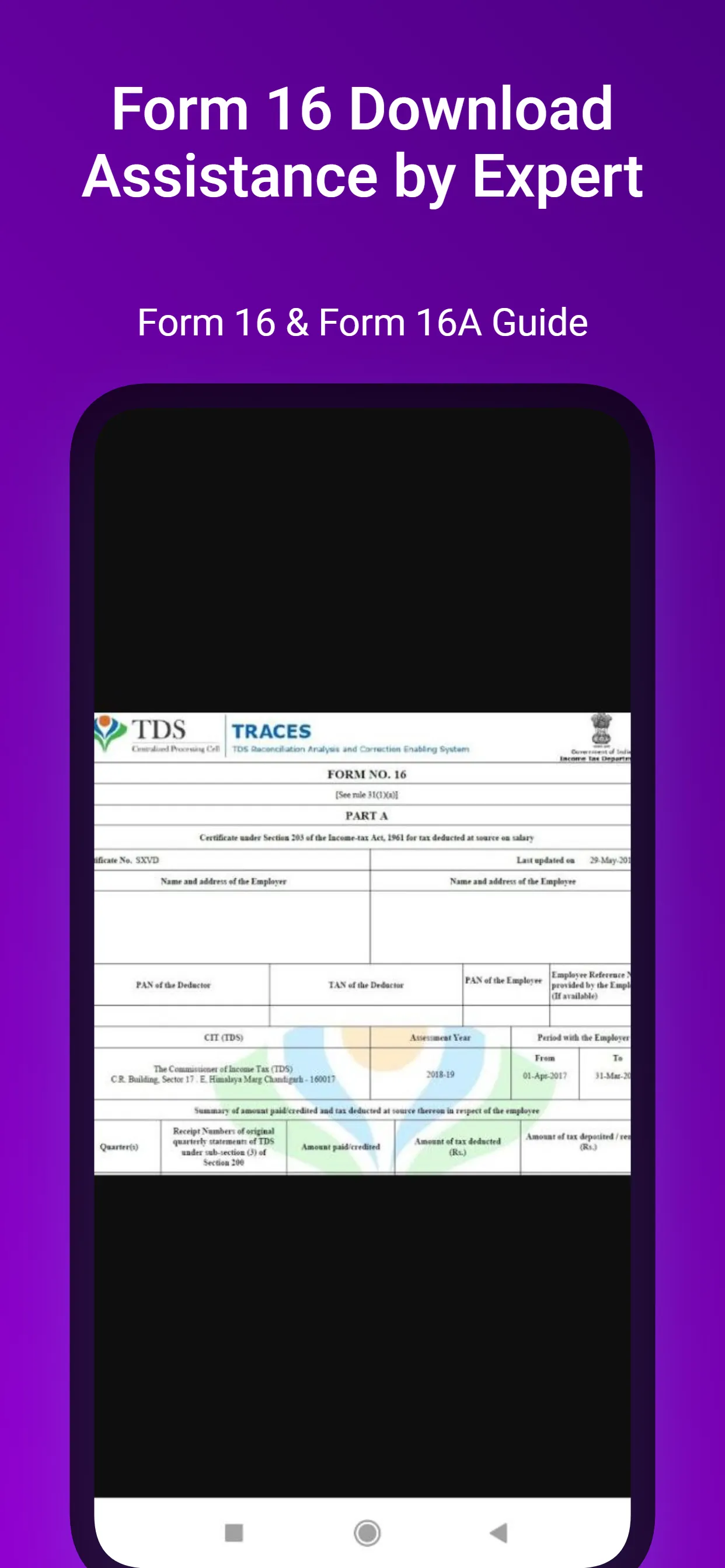 Income Tax Form 16 ITR Filing | Indus Appstore | Screenshot