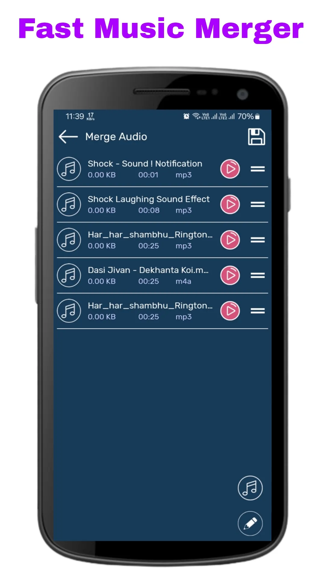 Audio Editor : Cutter, Merger | Indus Appstore | Screenshot