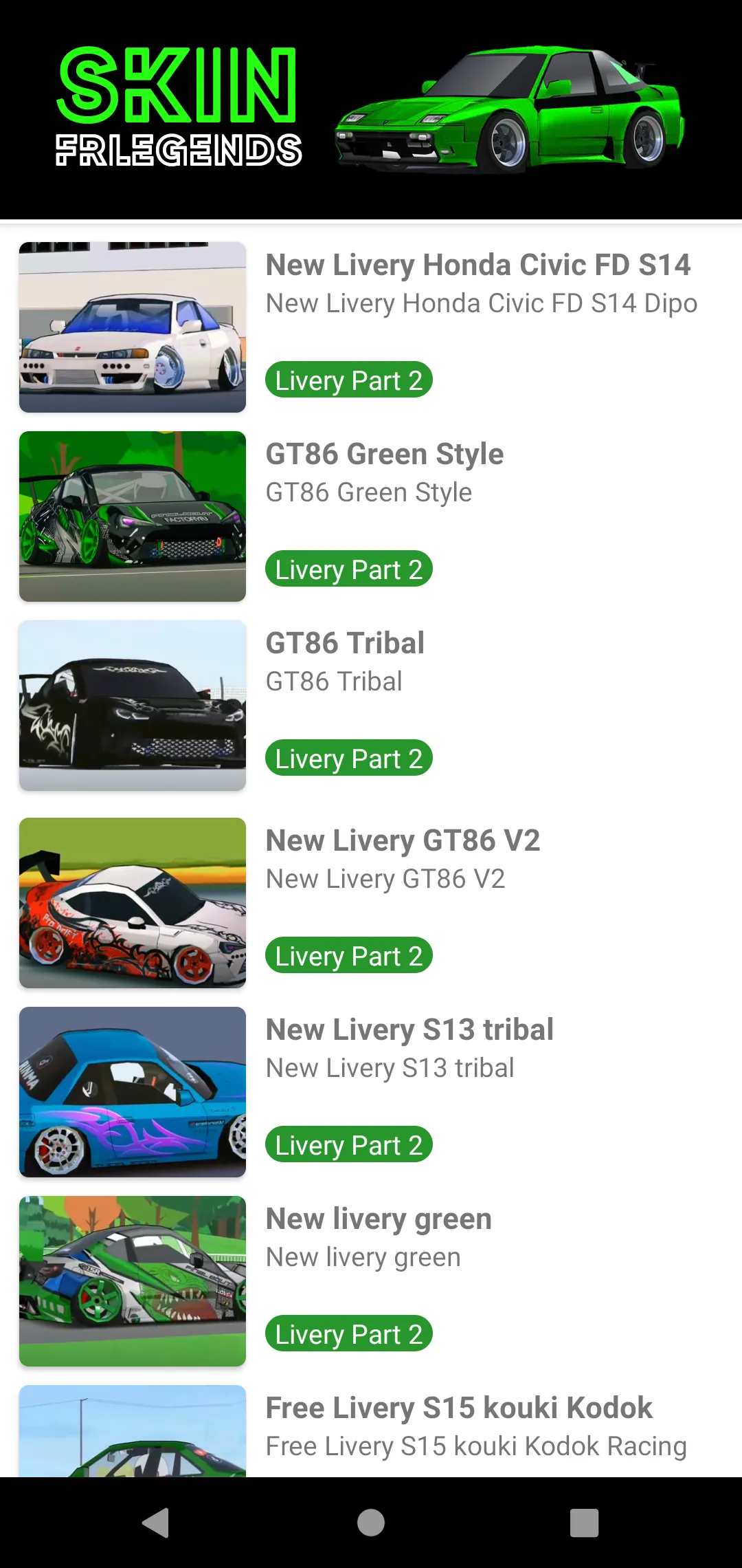 Skin FRLegends Livery Mod | Indus Appstore | Screenshot