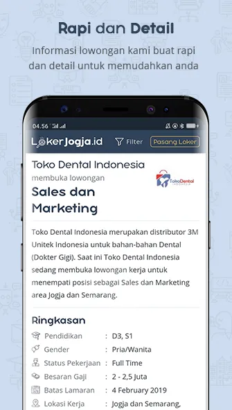 LOKER JOGJA - Lowongan Kerja J | Indus Appstore | Screenshot