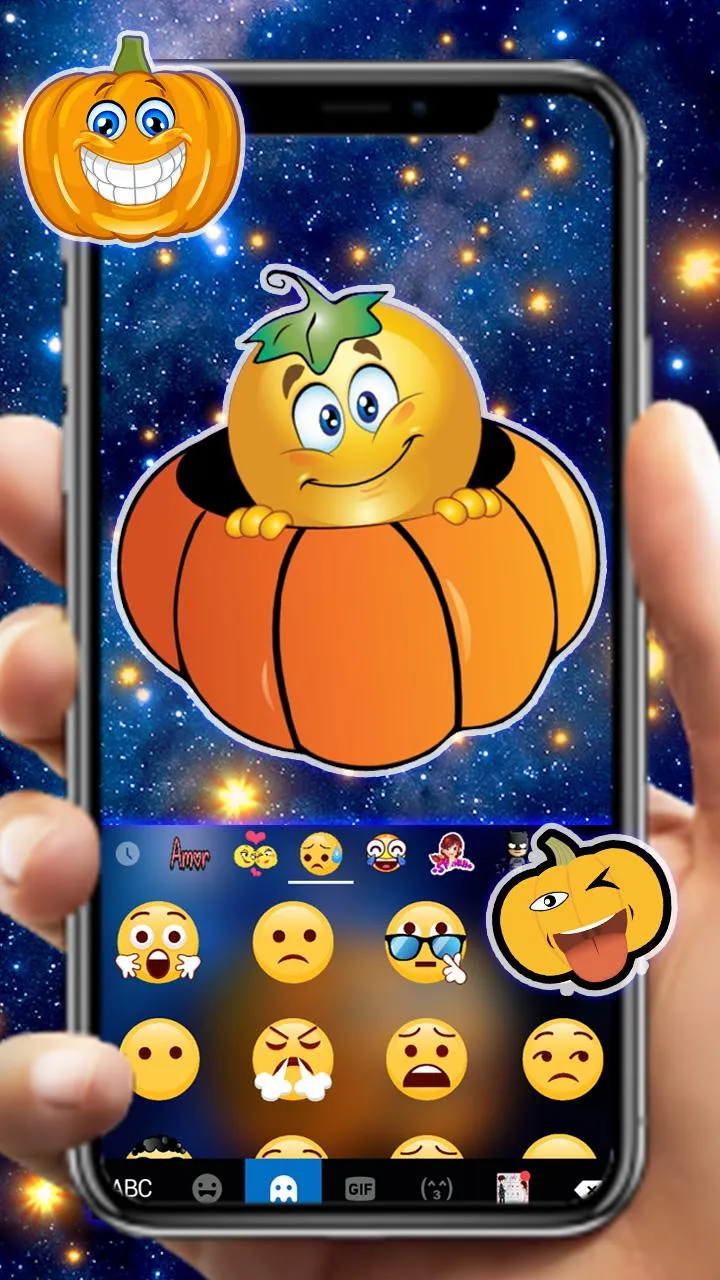 Galaxy Jack O Lantern Keyboard | Indus Appstore | Screenshot