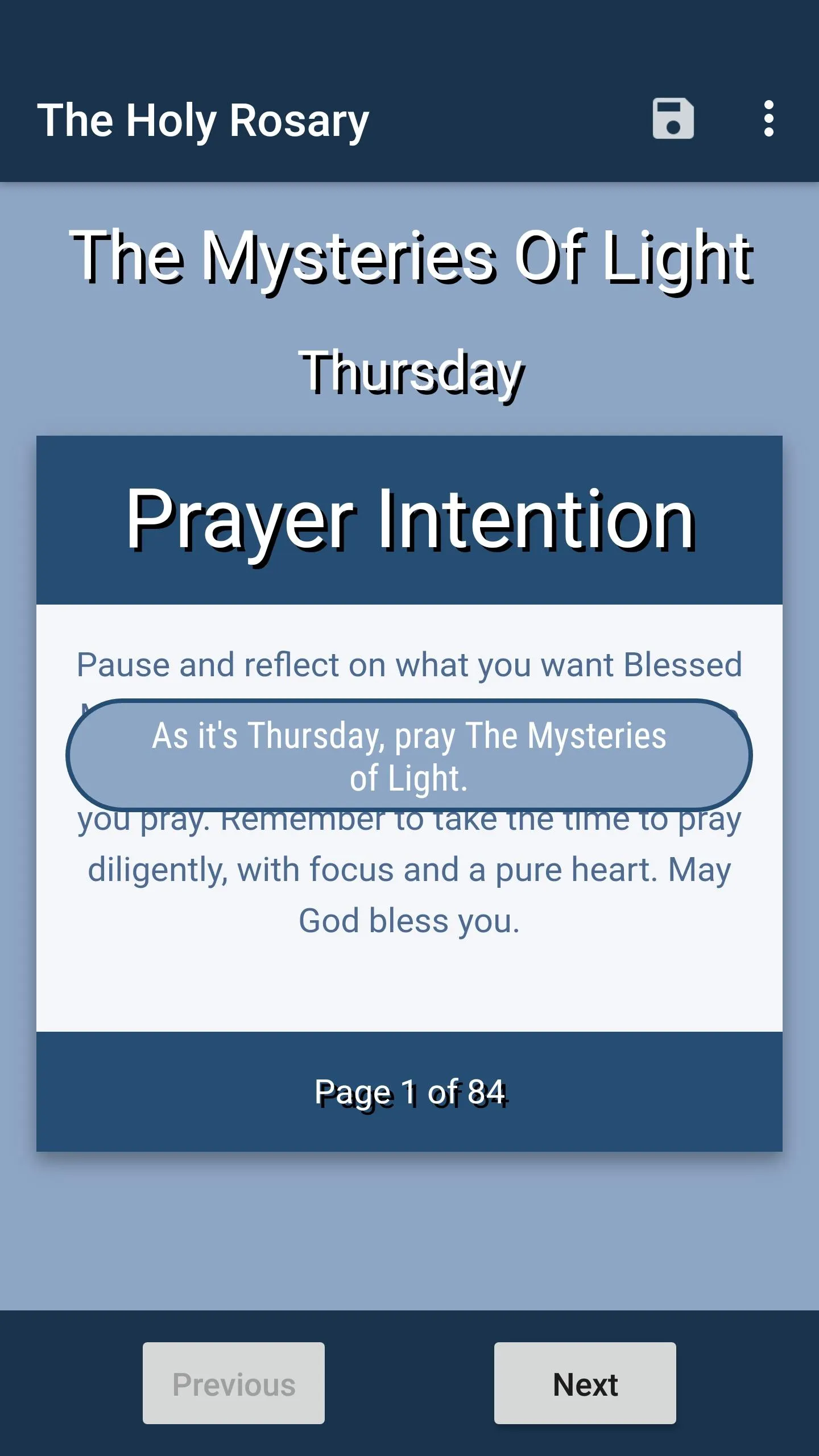 Daily Devotion Holy Rosary | Indus Appstore | Screenshot