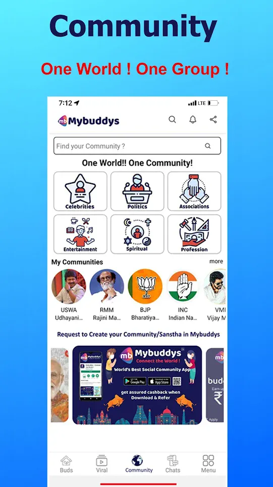 Mybuddys - Super Community App | Indus Appstore | Screenshot