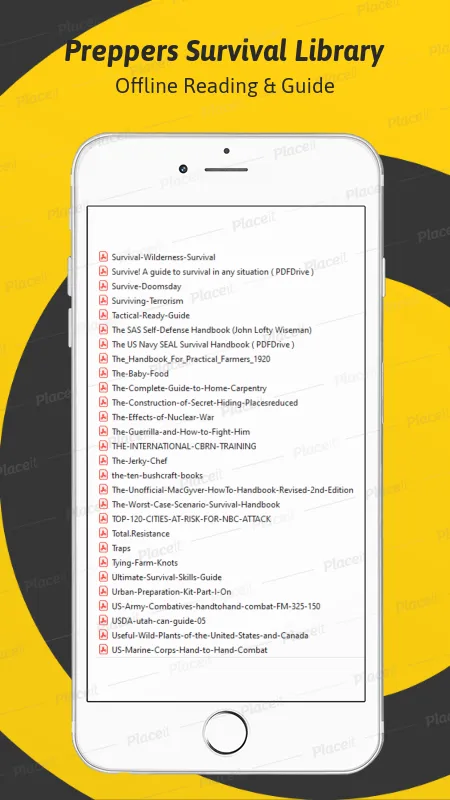 Preppers Survival Library | Indus Appstore | Screenshot