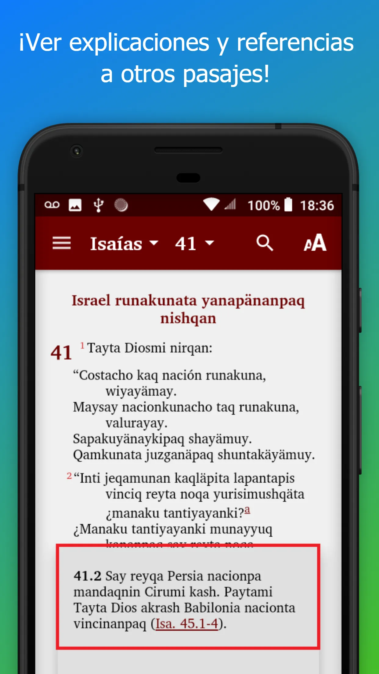 Bible Quechua Huamalíes | Indus Appstore | Screenshot