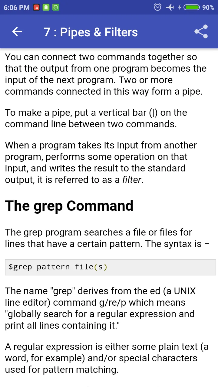 Learn Unix & Shell Programming | Indus Appstore | Screenshot