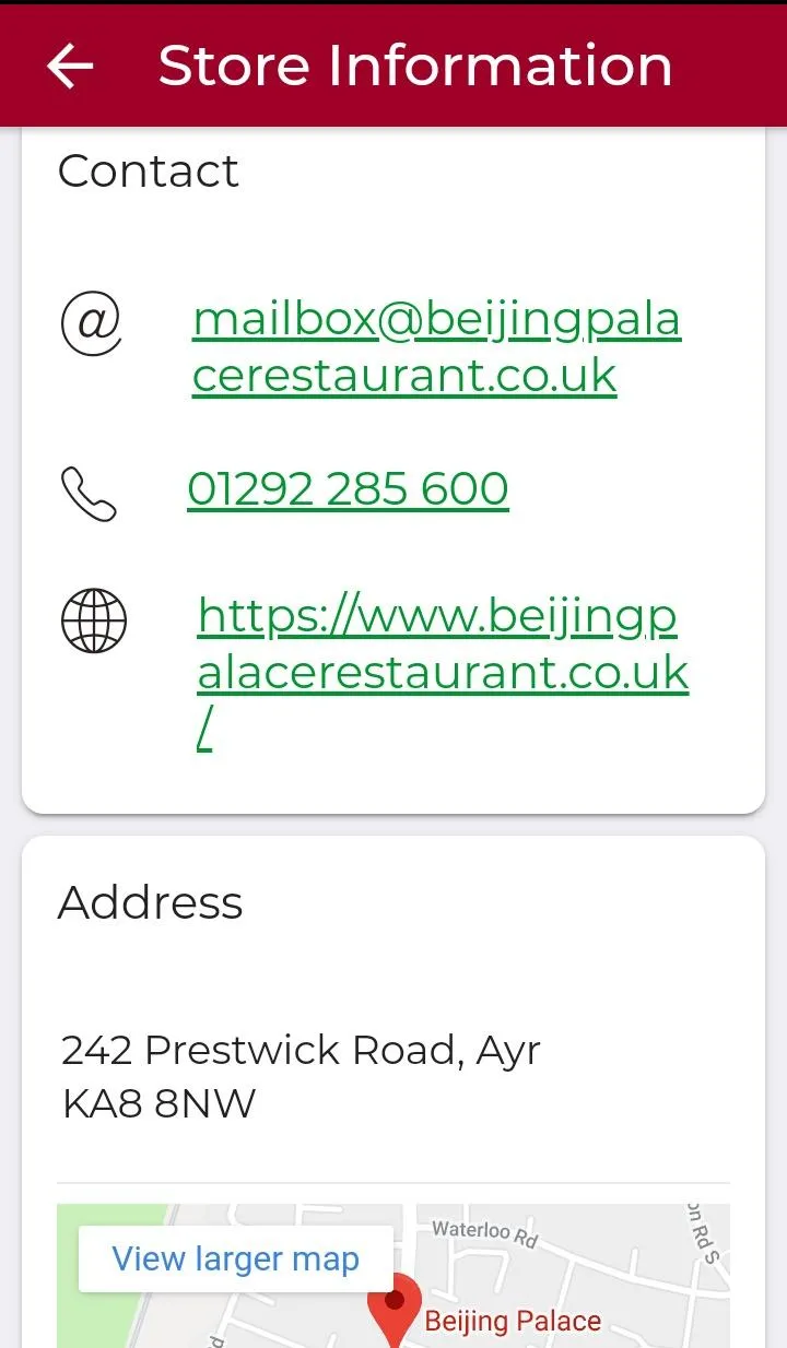 Beijing Palace Restaurant | Indus Appstore | Screenshot