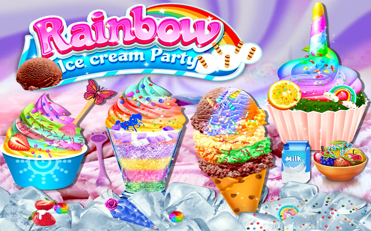 Rainbow Ice Cream Party | Indus Appstore | Screenshot