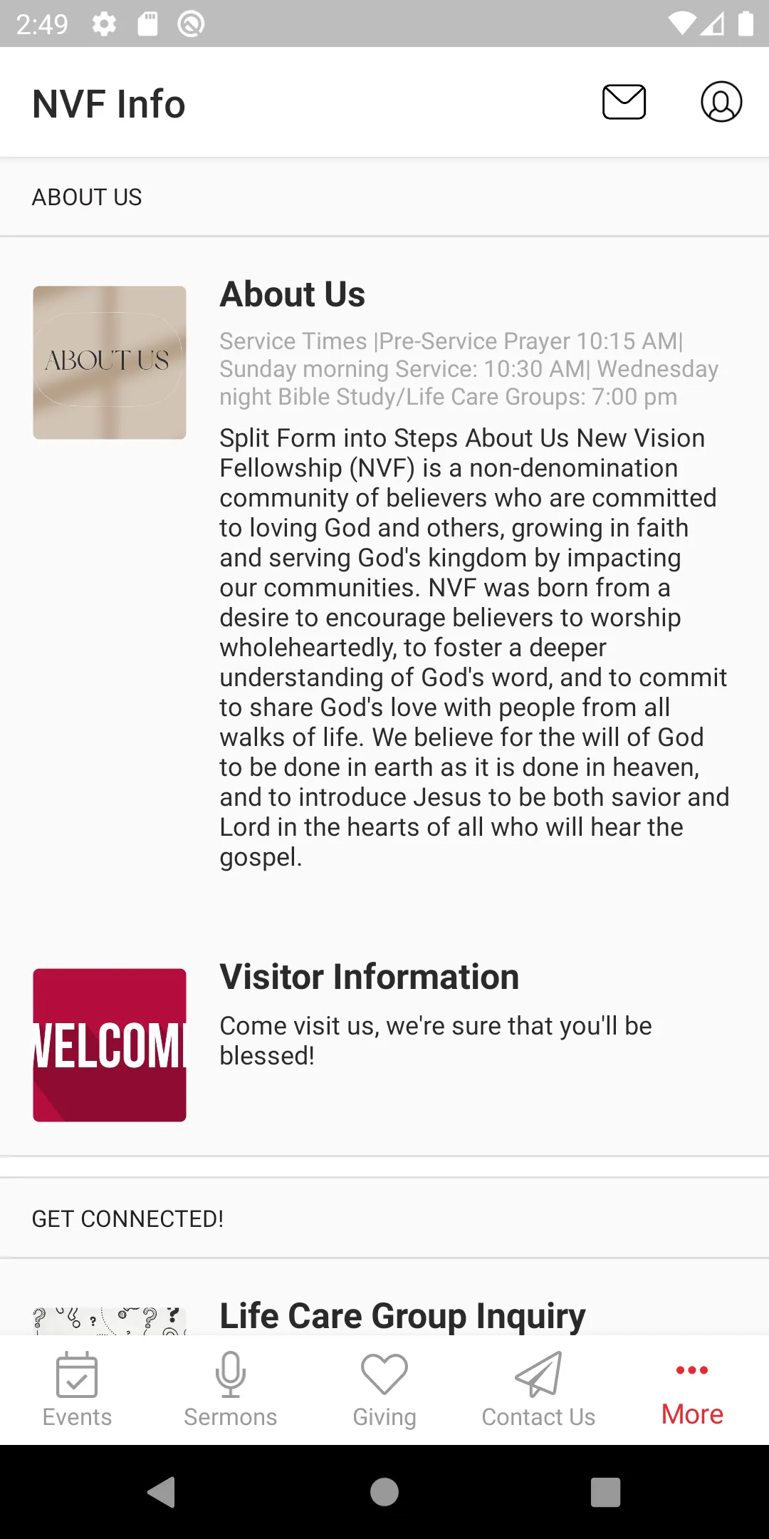 New Vision Fellowship | Indus Appstore | Screenshot