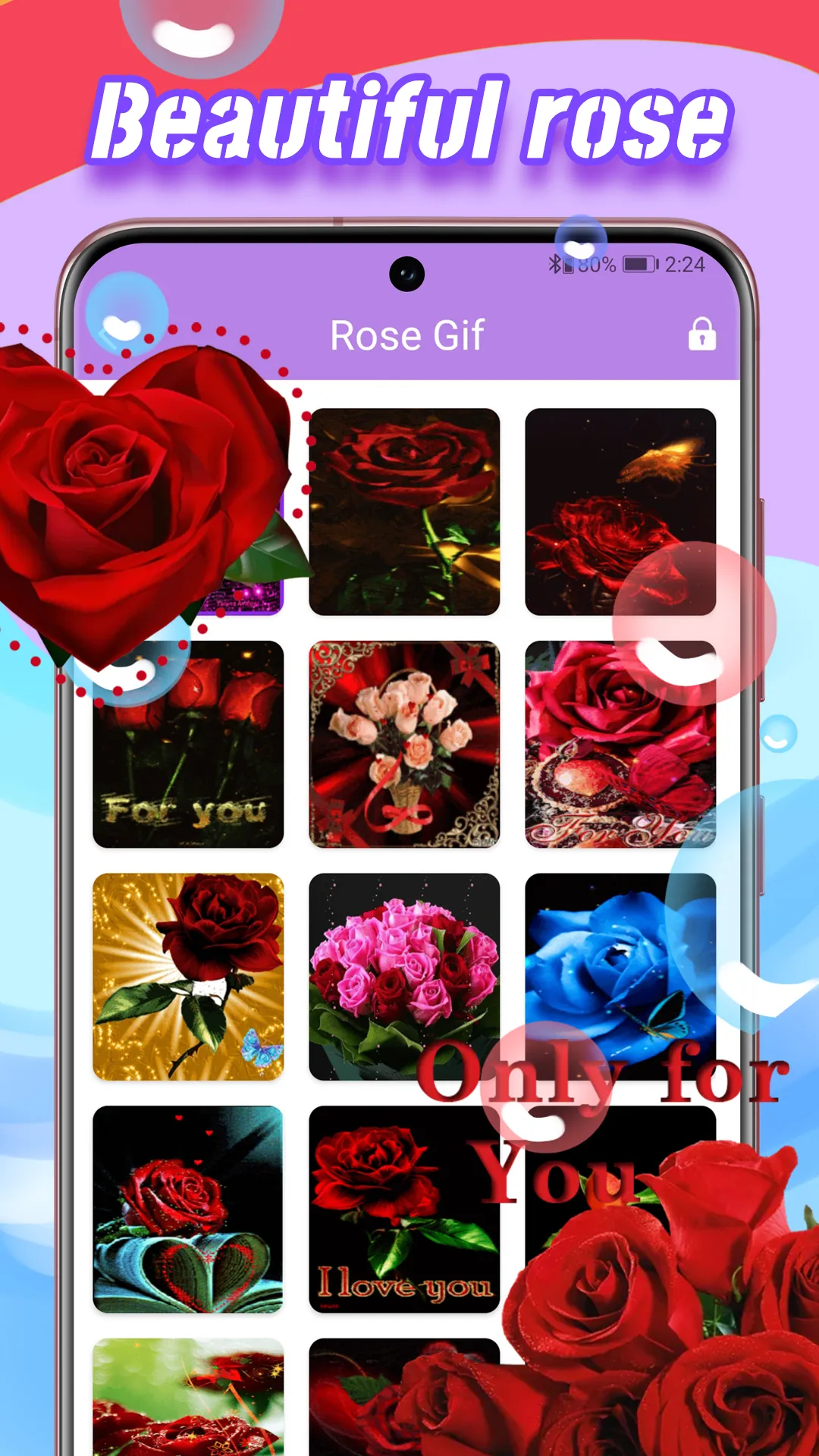 Heart Emoji Gif & Rose Sticker | Indus Appstore | Screenshot