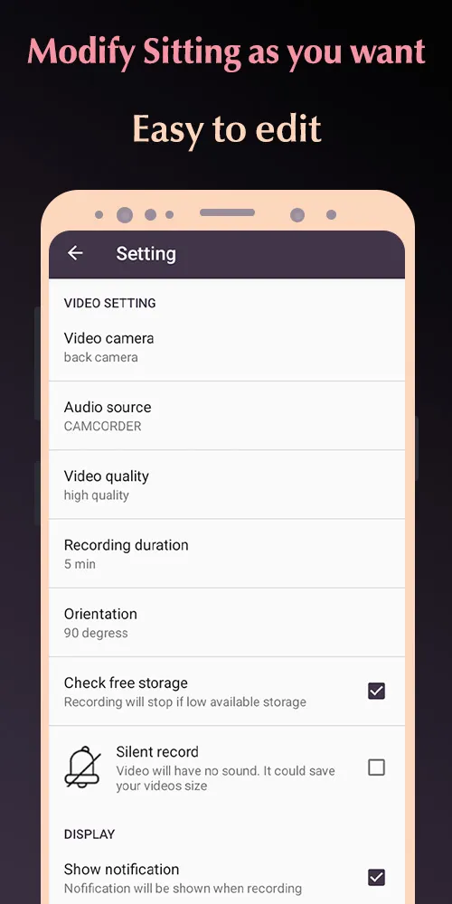 Silent camera video recorder | Indus Appstore | Screenshot