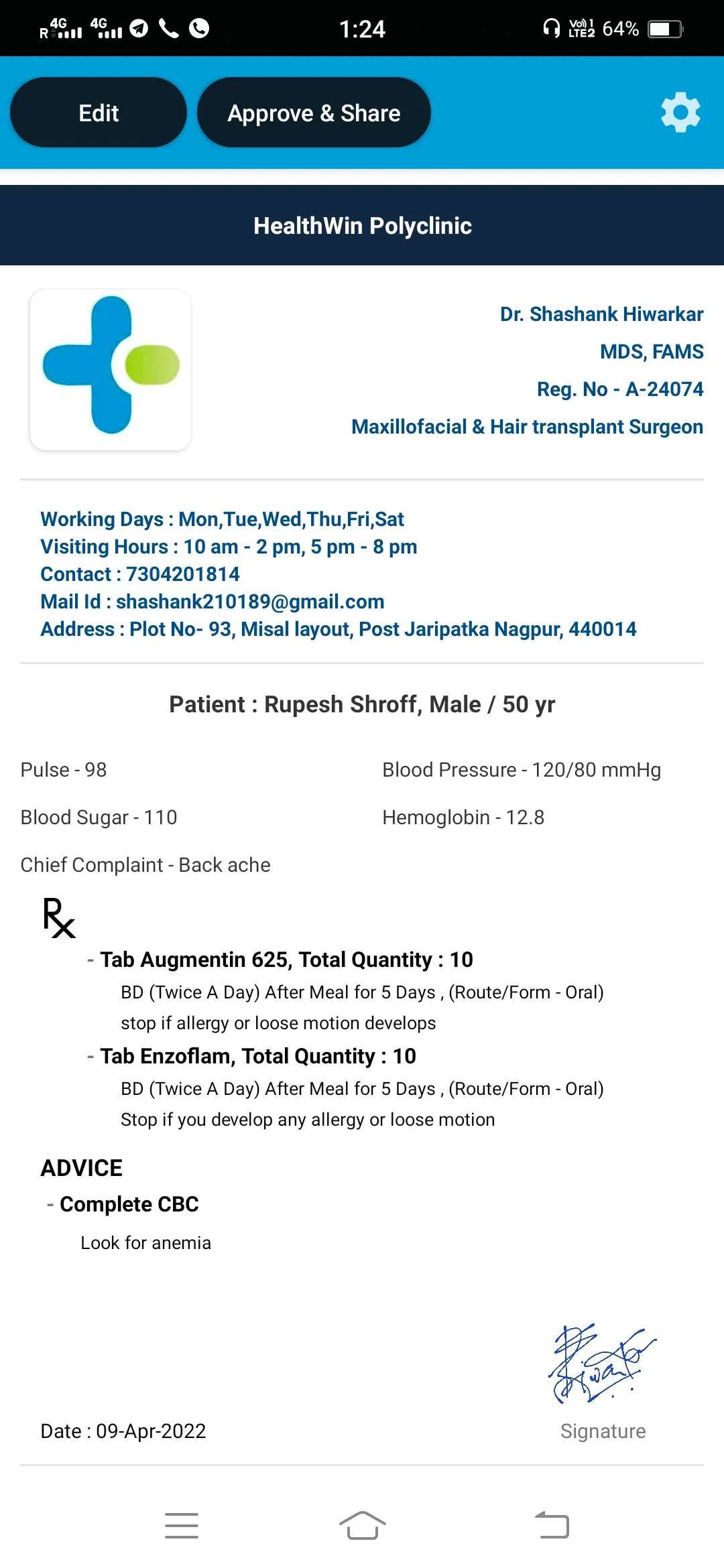 BluDoc : e-prescription app | Indus Appstore | Screenshot