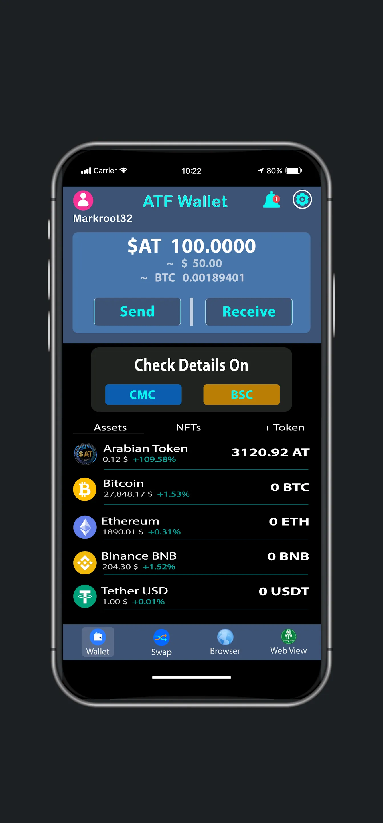 ATF : AT Token & Crypto Wallet | Indus Appstore | Screenshot