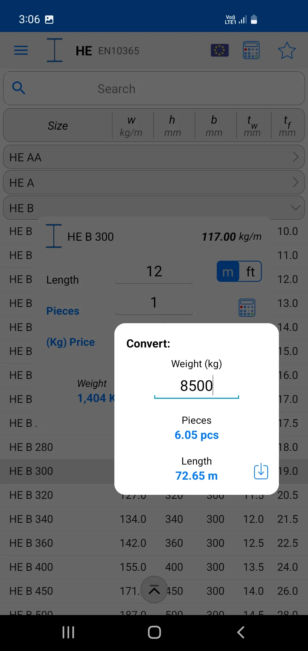 Steelyard - Metal Calculator | Indus Appstore | Screenshot