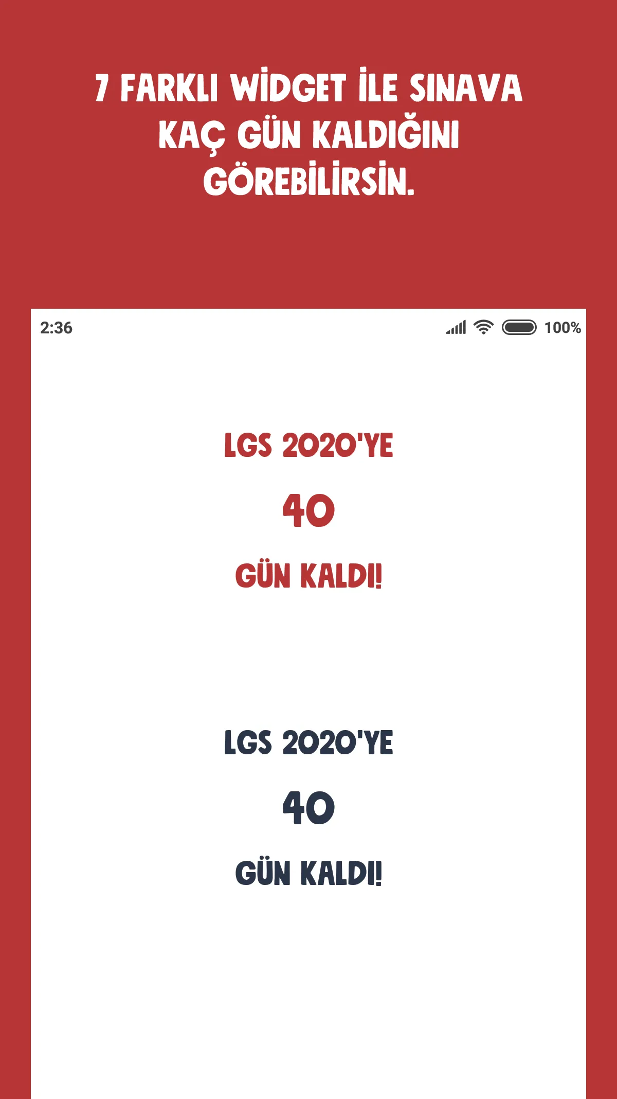 LGS Sayaç ve Widget | Indus Appstore | Screenshot