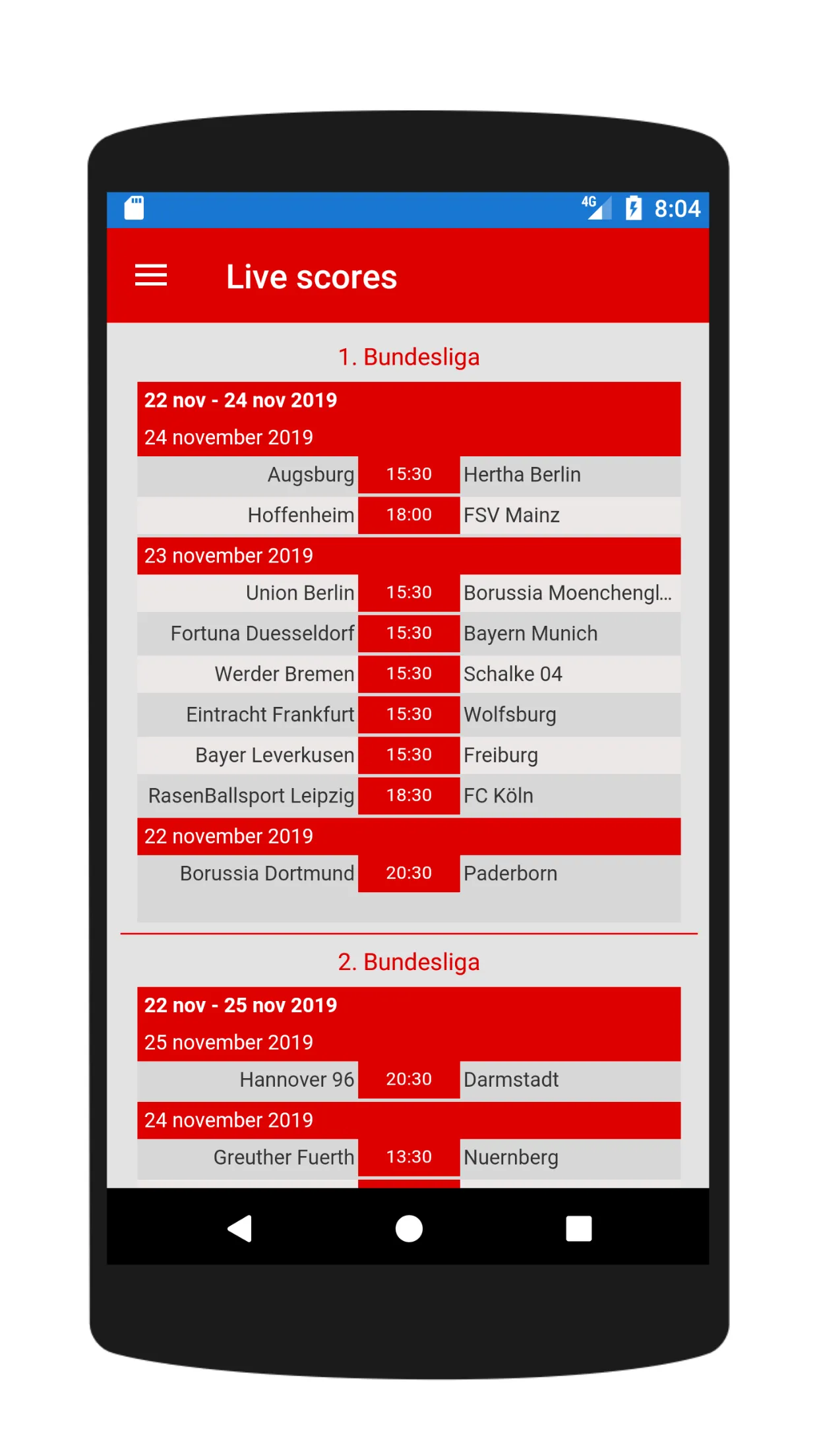 German Soccer live | Indus Appstore | Screenshot