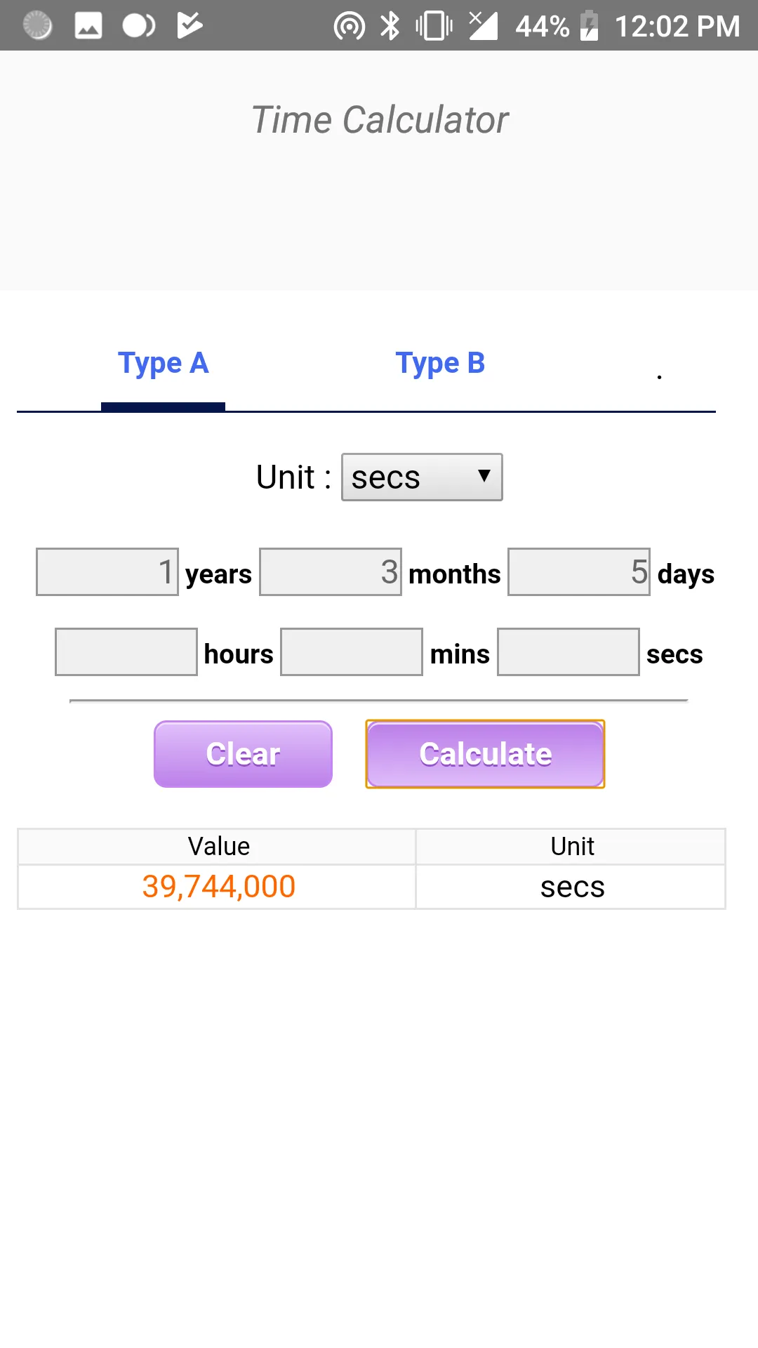 Age & Time Calculator | Indus Appstore | Screenshot