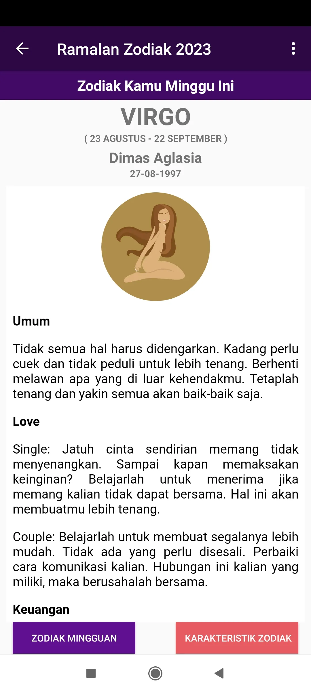 Ramalan Zodiak 2024 | Indus Appstore | Screenshot