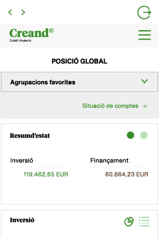 Creand Crèdit Andorrà | Indus Appstore | Screenshot