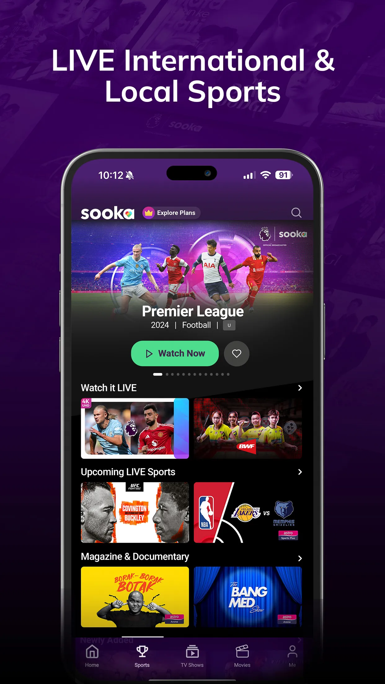 sooka: Sports, Dramas, Movies | Indus Appstore | Screenshot