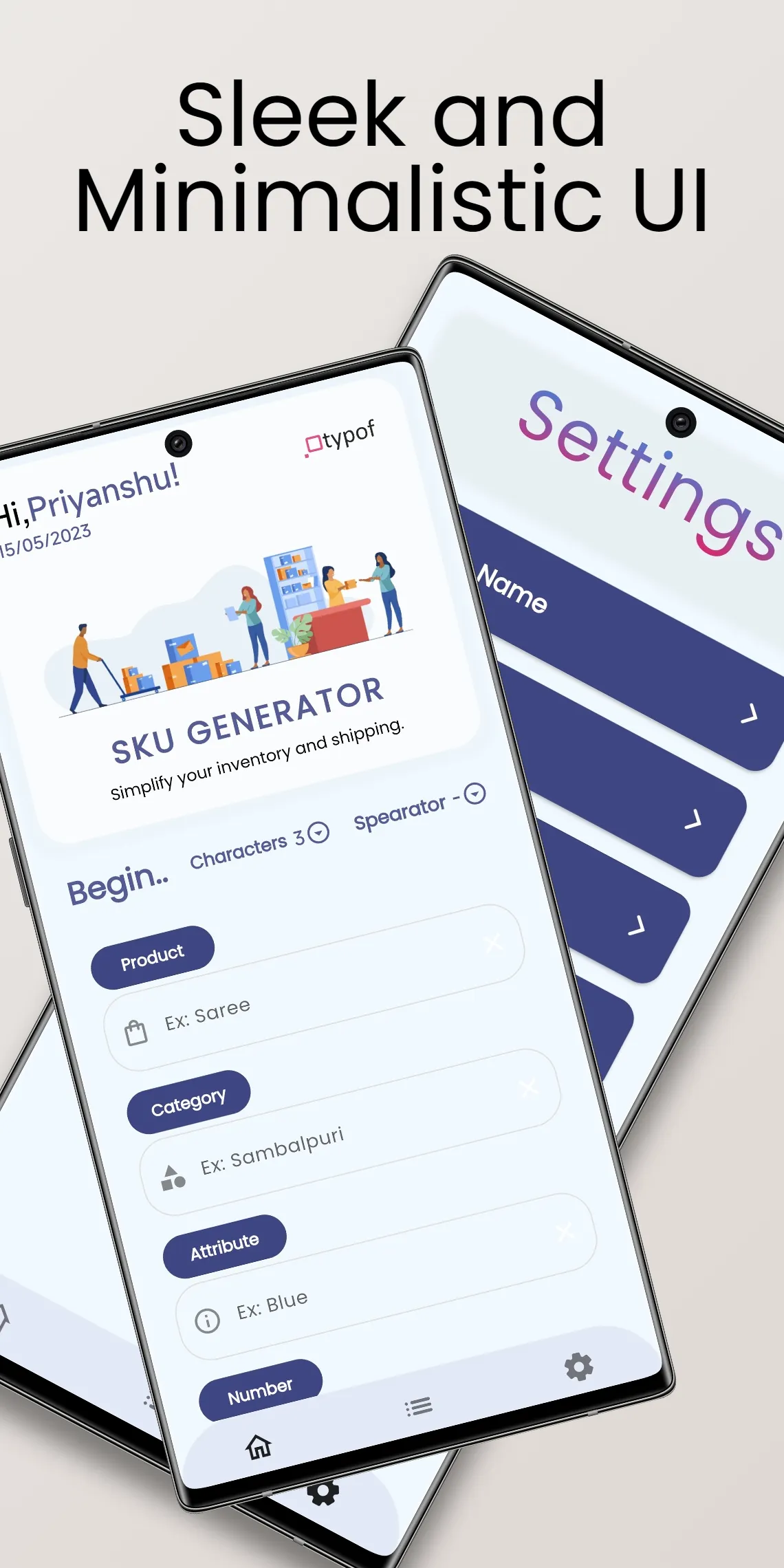 SKU Generator -Typof | Indus Appstore | Screenshot