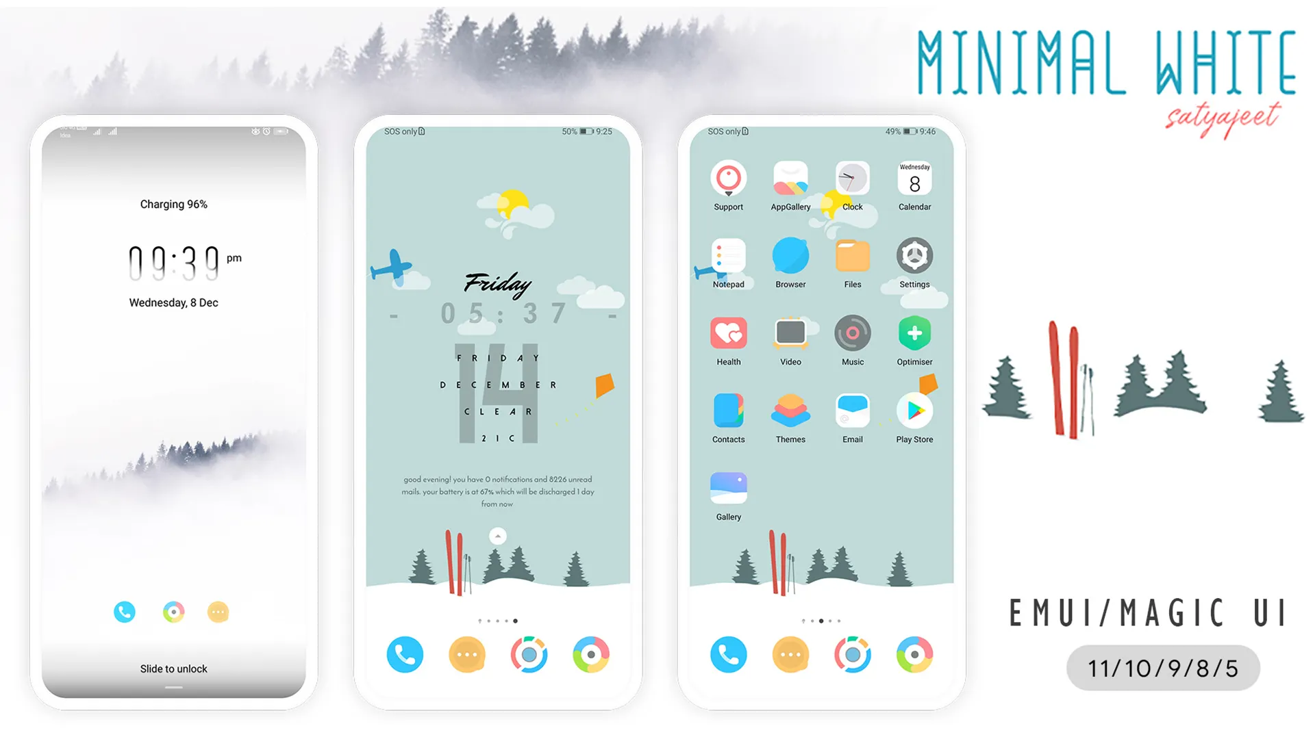 Gradient Minimal EMUI Theme | Indus Appstore | Screenshot