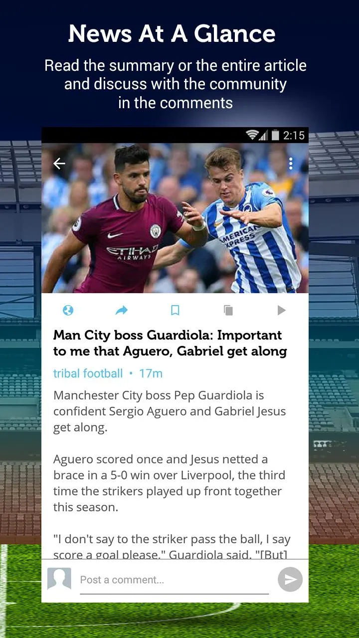 Unofficial Man City News | Indus Appstore | Screenshot