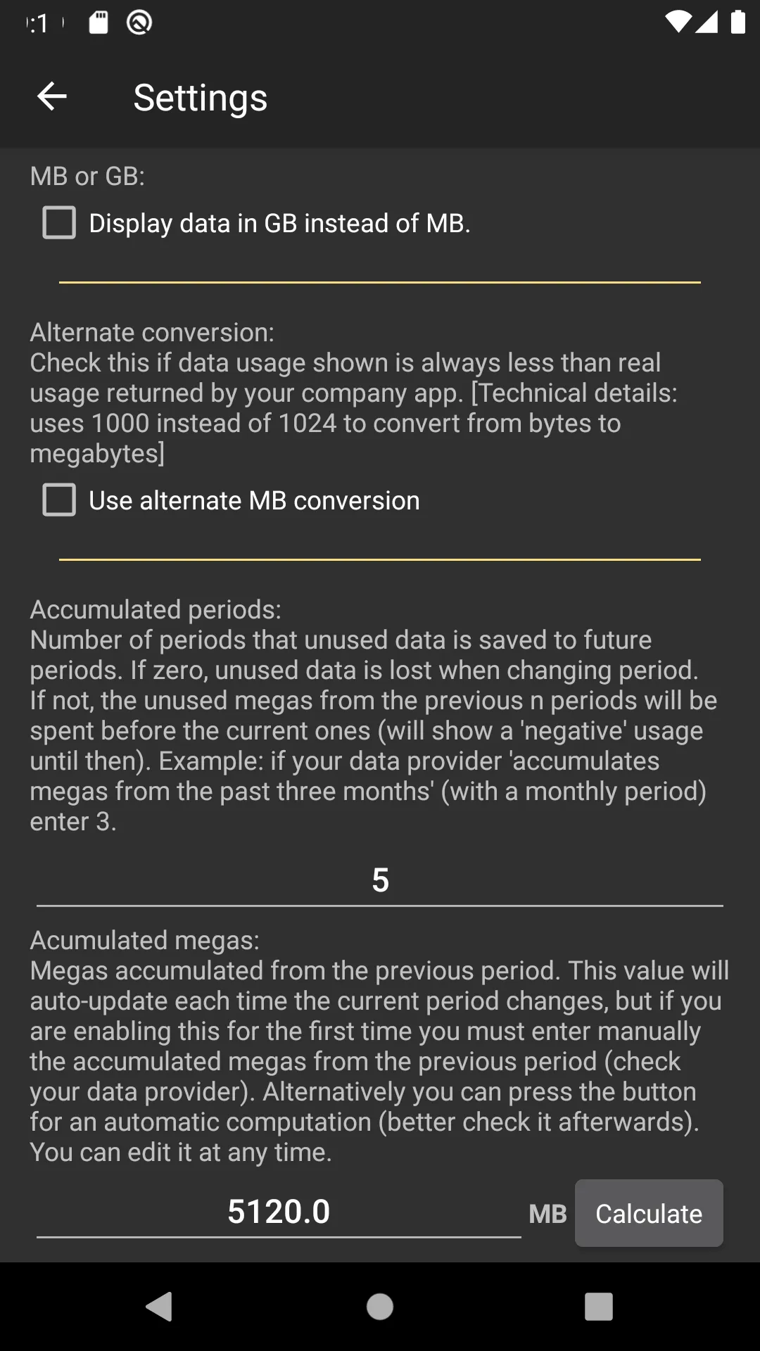 Average data usage widget | Indus Appstore | Screenshot