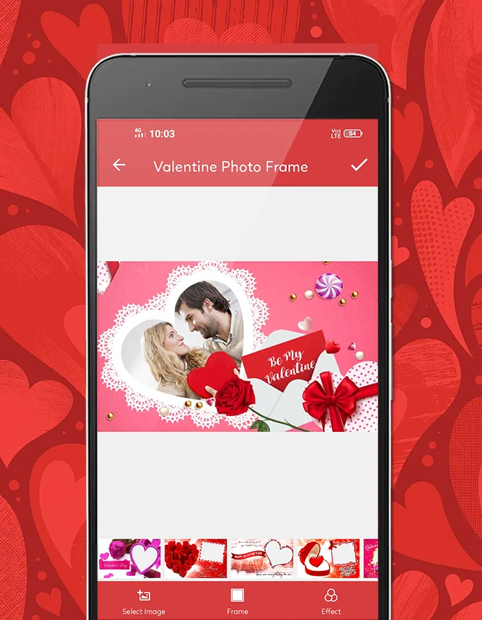 Valentine Day Photo Frame | Indus Appstore | Screenshot